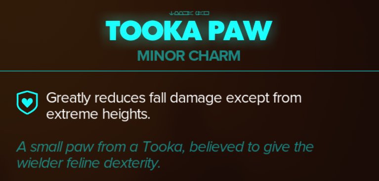 Tooka Paw Minor Charm Perk