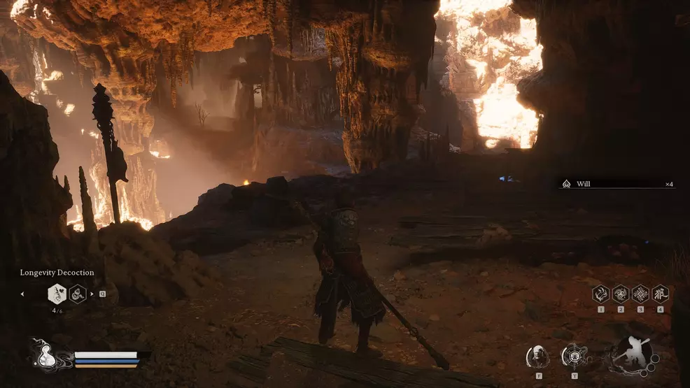 The massive cavern in Black Myth: Wukong