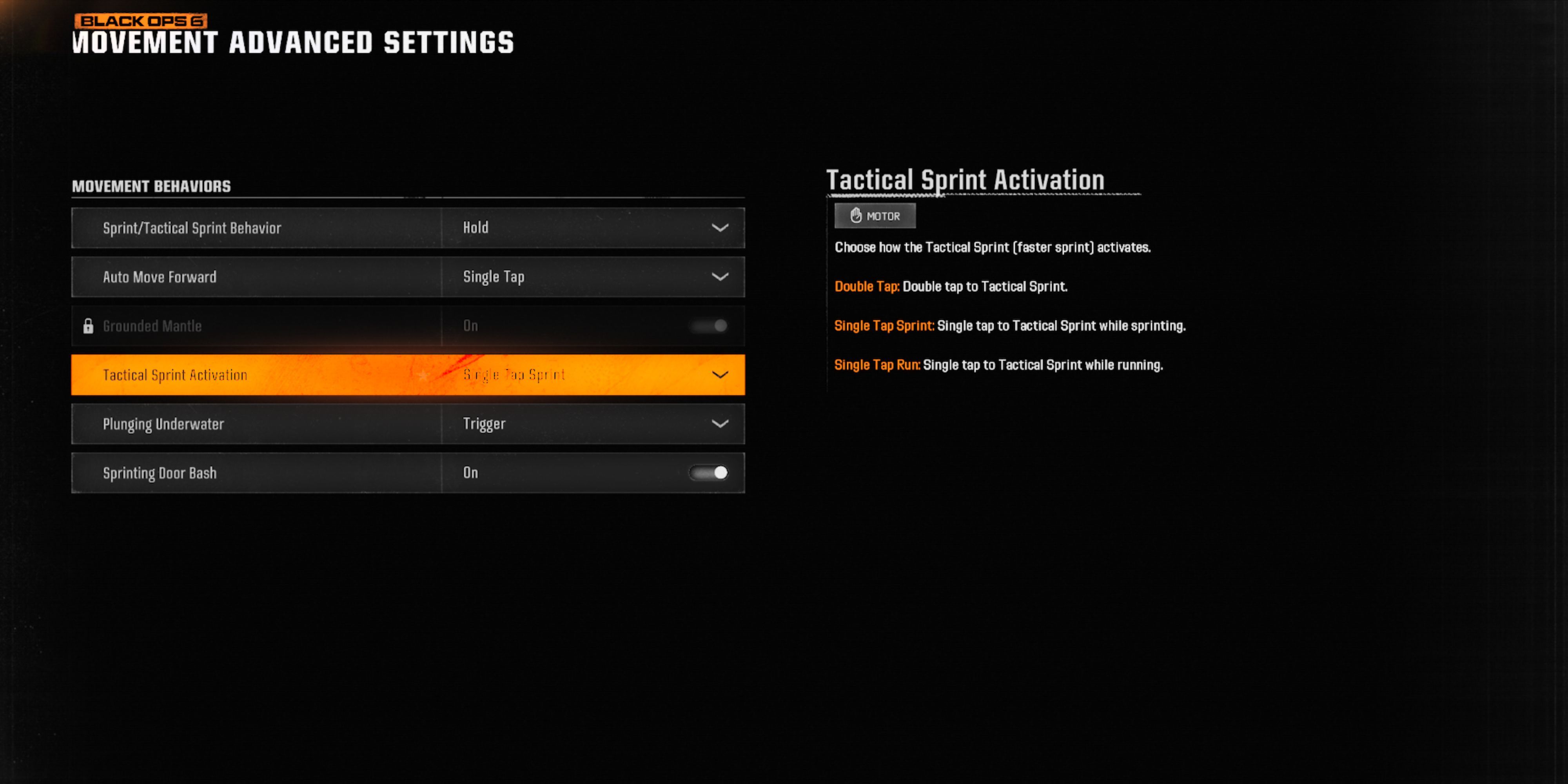 movement advanced settings in black ops 6.