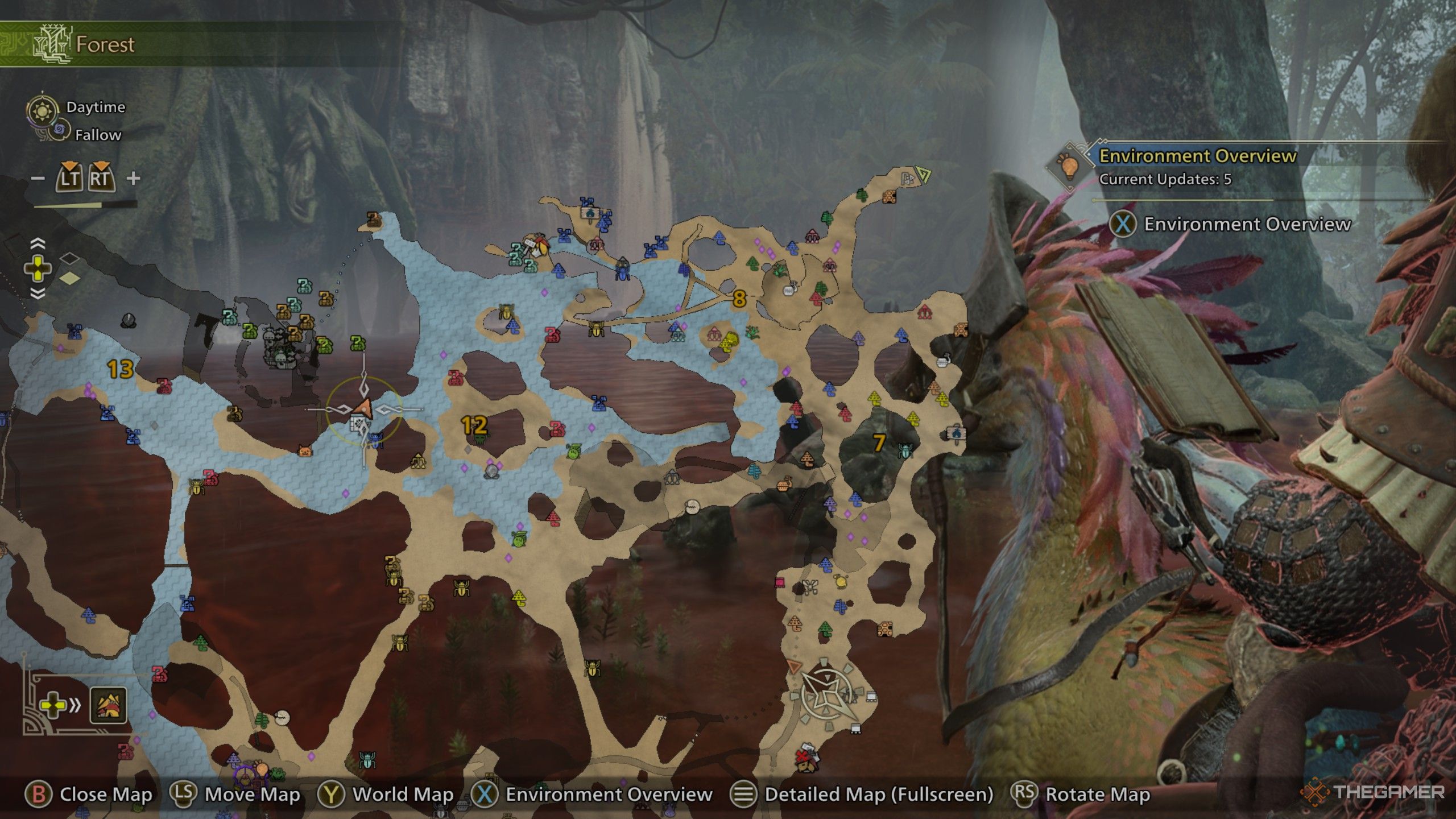 area 12 of the scarlet forest in monster hunter wilds.