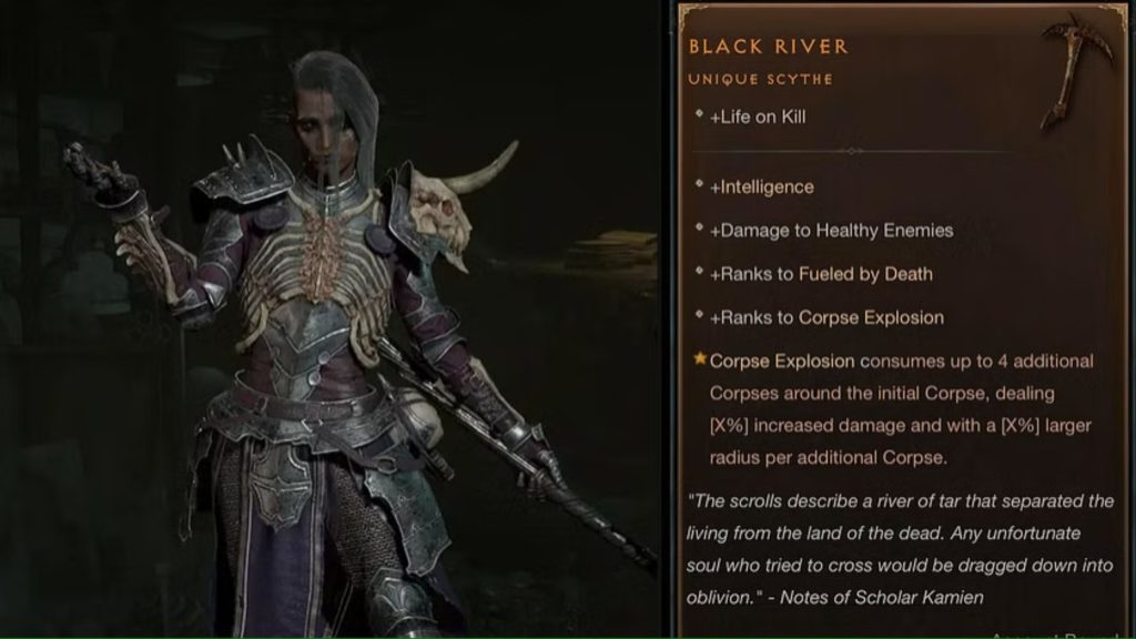 Diablo 4 Black River Scythe