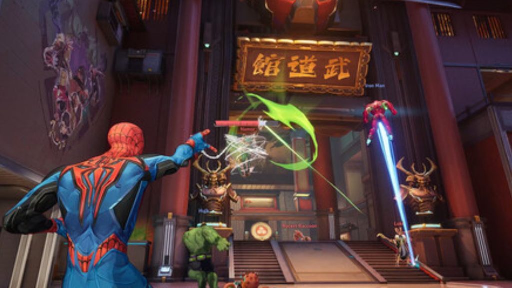 spider-man fighting gameplay in marvel rivals