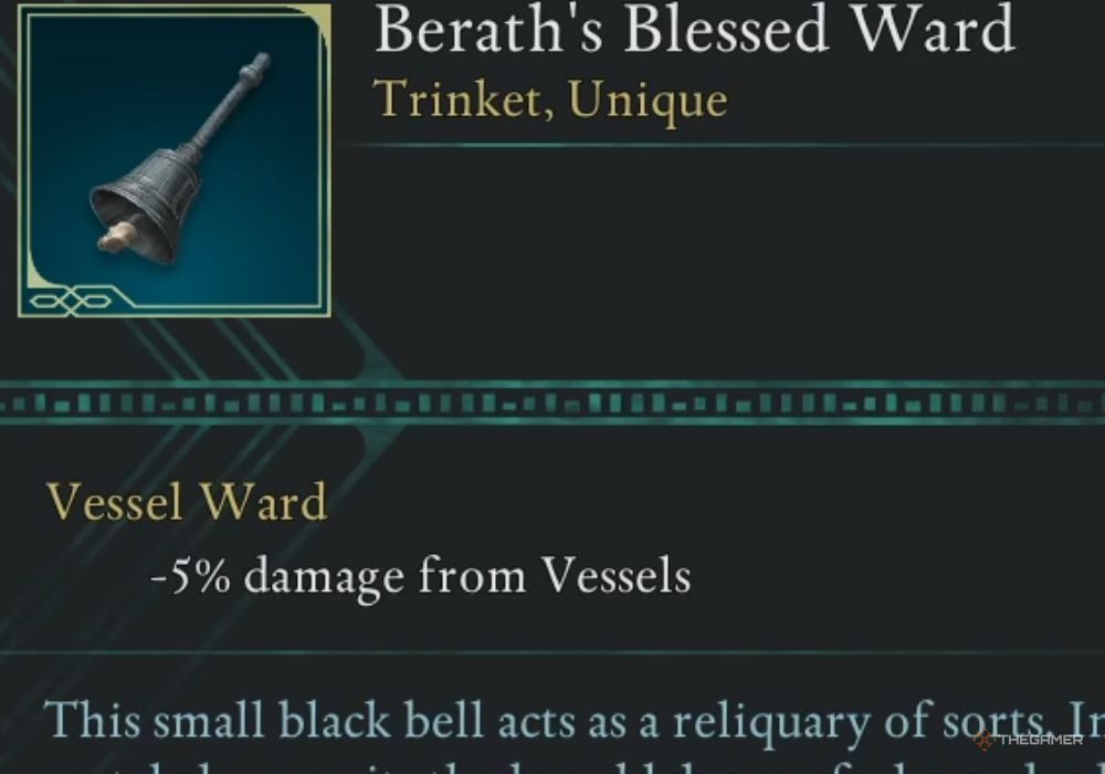 Berath's Blessed Ward - уникальное описание предмета.