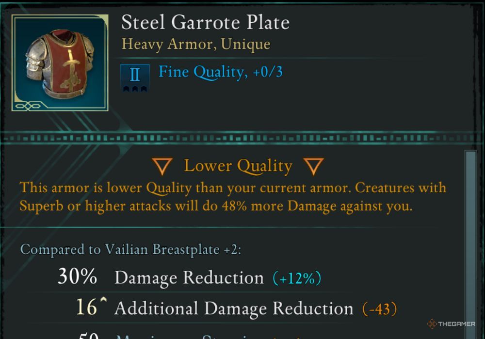 Описание Steel Garrote Plate