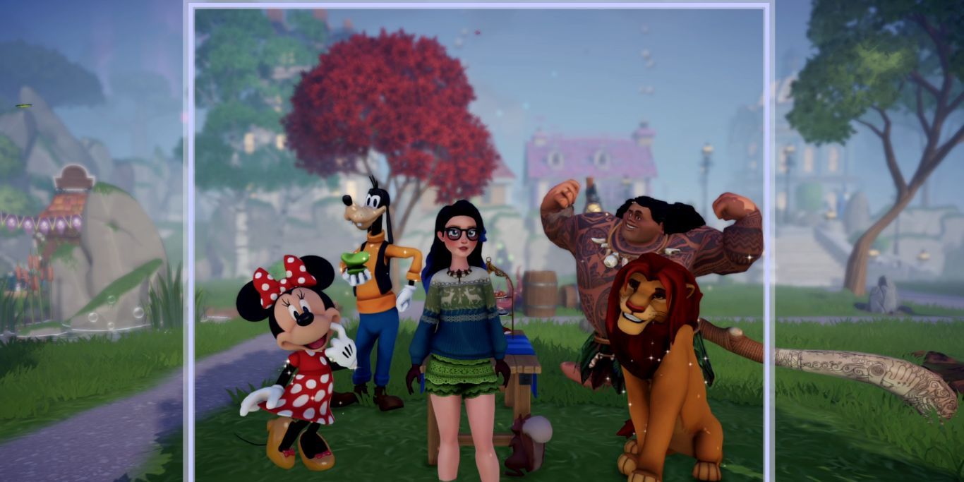 Disney Dreamlight Valley Photo With Multiple Characters.