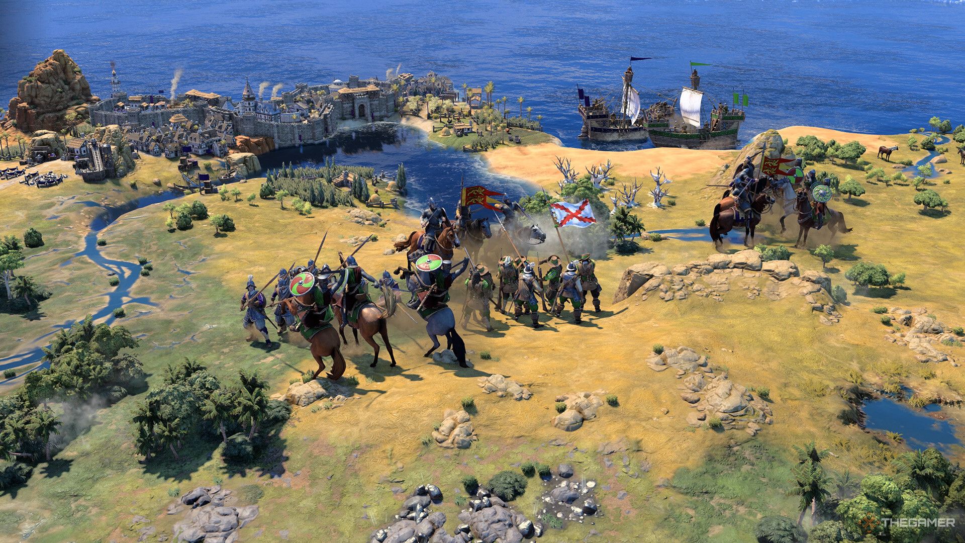 Firaxis official screenshot of a battle in Civilization 7