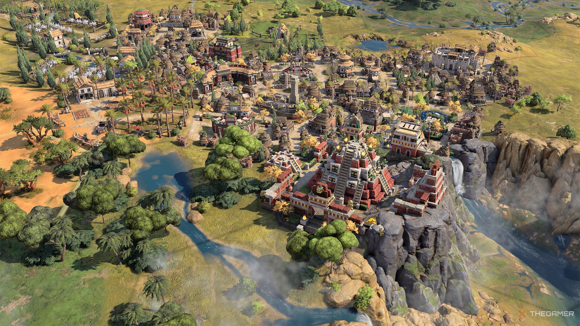 Firaxis official screenshot of a forested civilization in Civilization 7