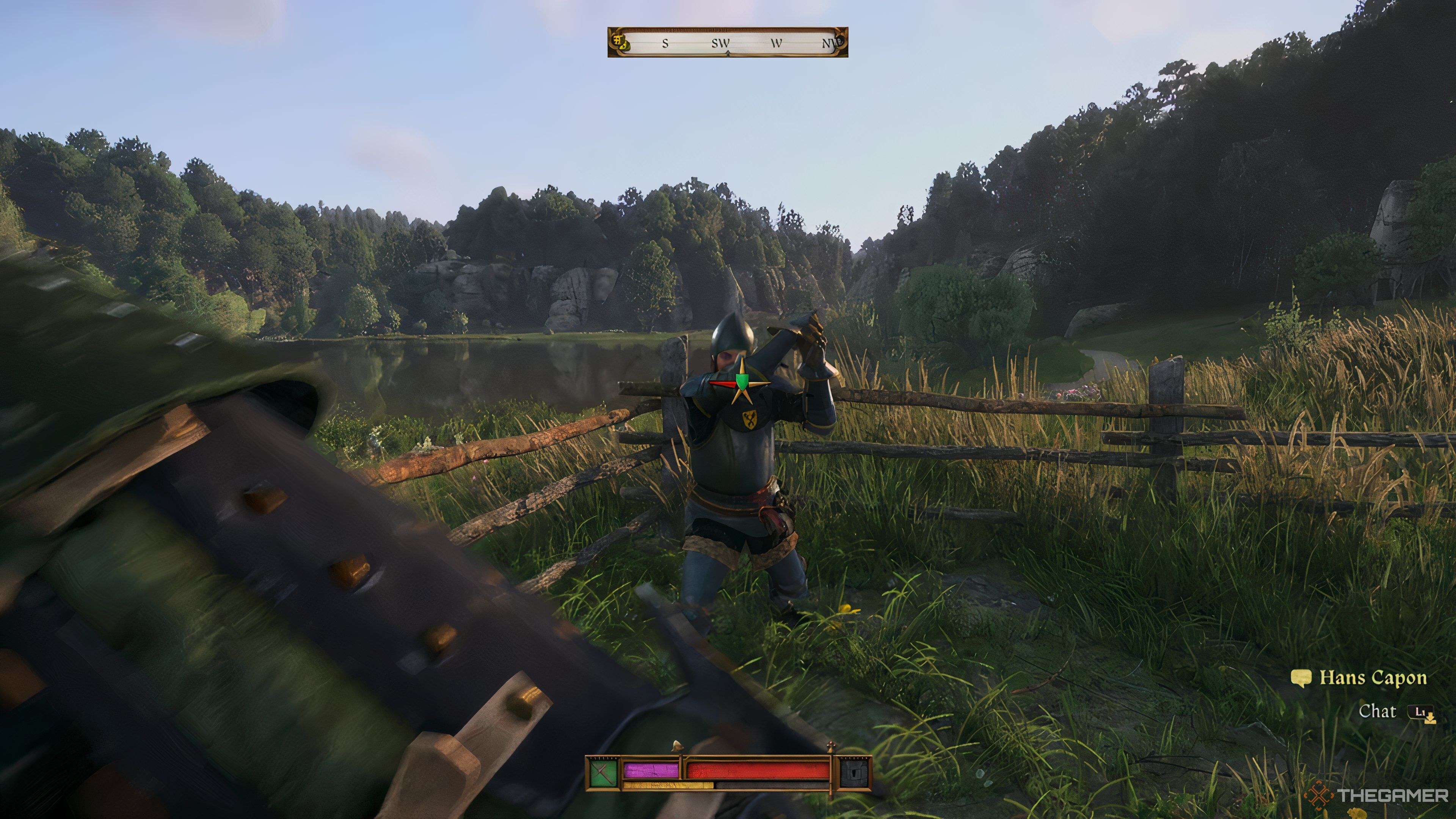 Hans attacking in Kingdom Come: Deliverance 2.