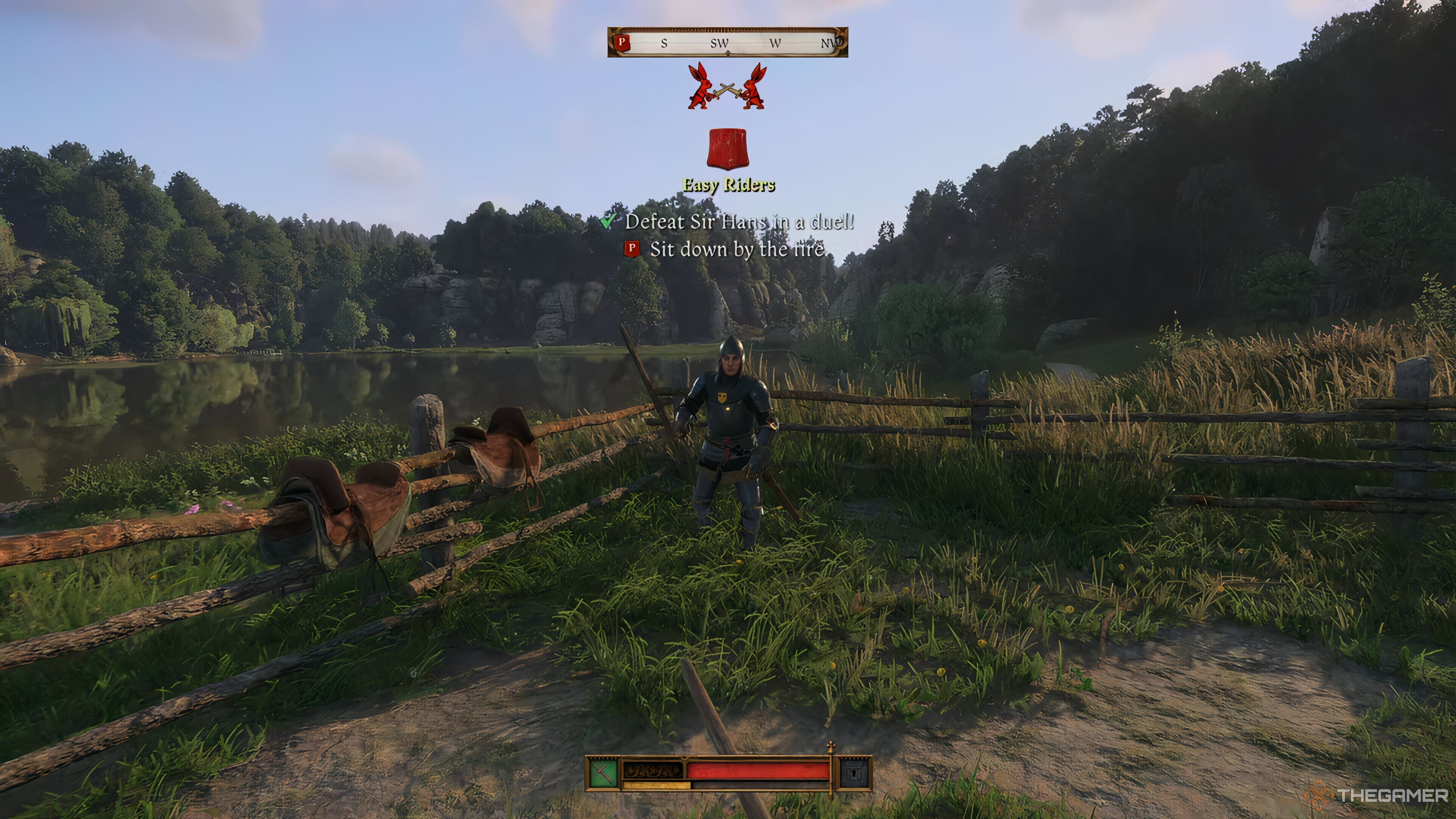 The objective completing after beating Hans in Kingdom Come: Deliverance 2.