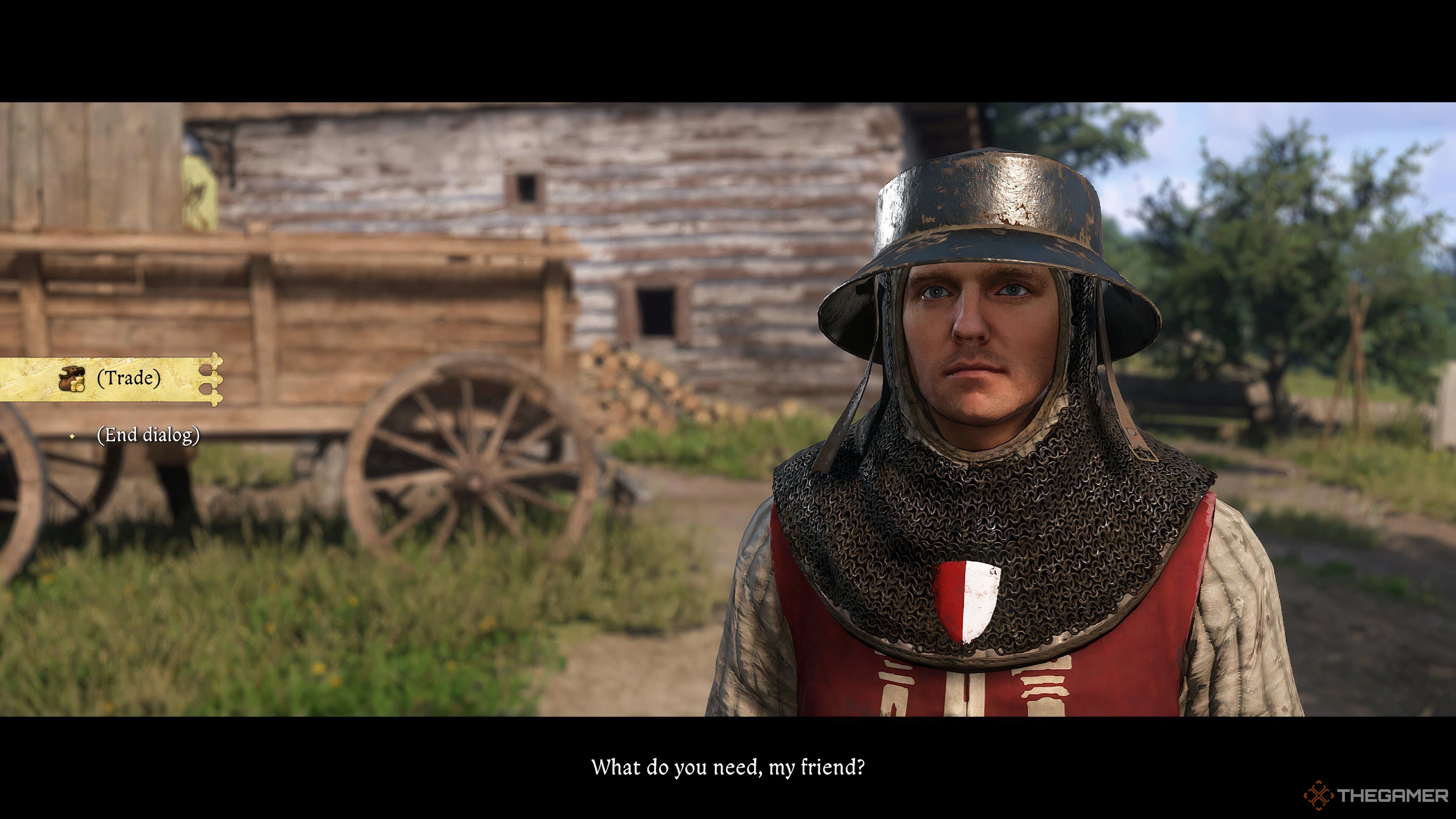 Henry talking to a merchant in Kingdom Come: Deliverance 2.