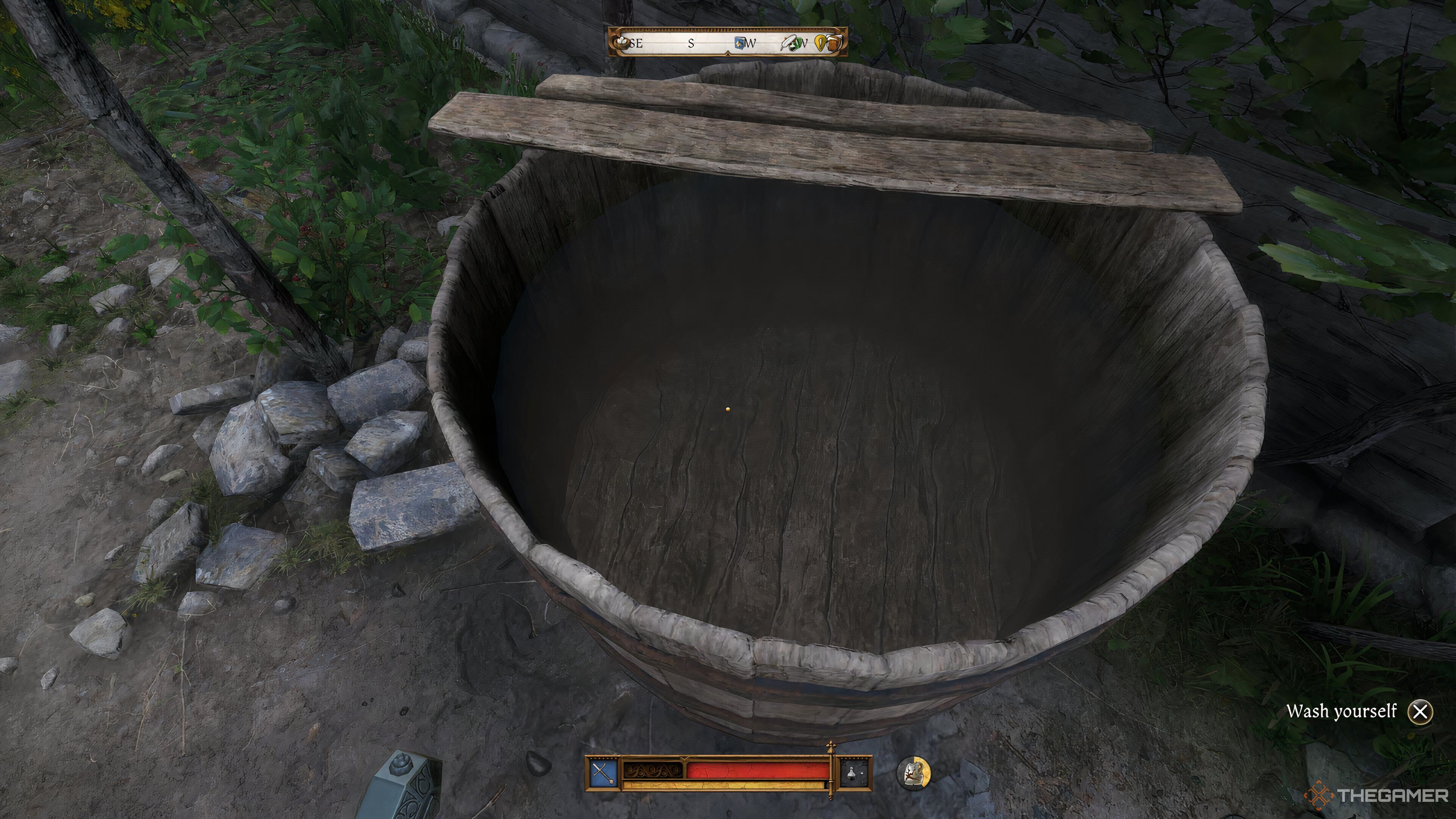 A trough full of water in Kingdom Come: Deliverance 2.