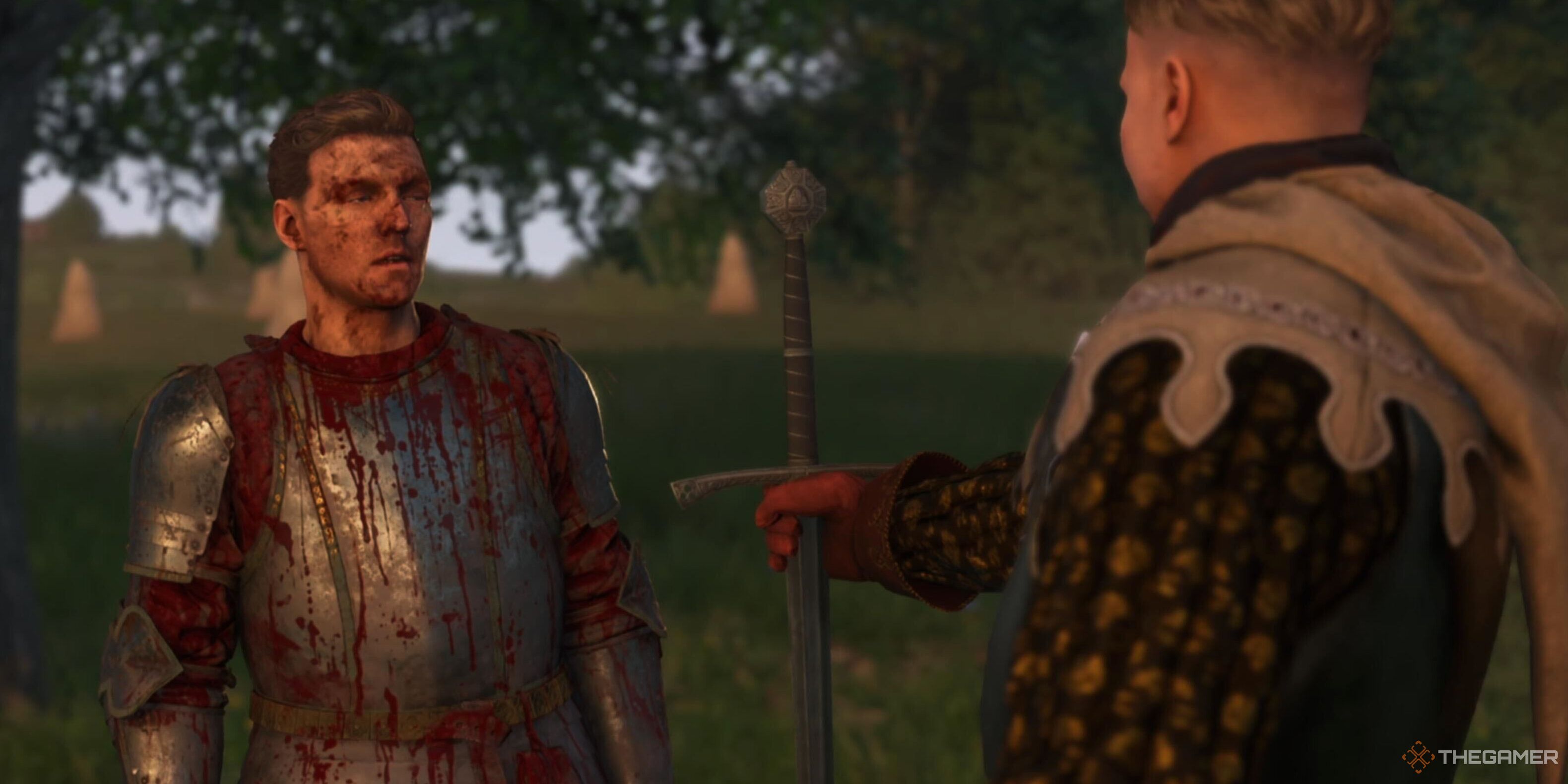 Henry talking in Kingdom Come: Deliverance 2.