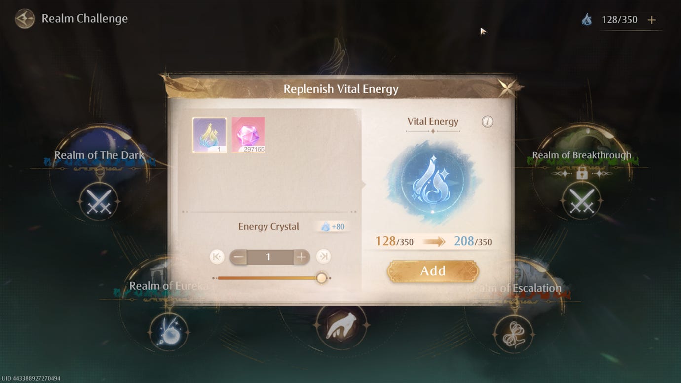 Система энергии в Infinity Nikki.