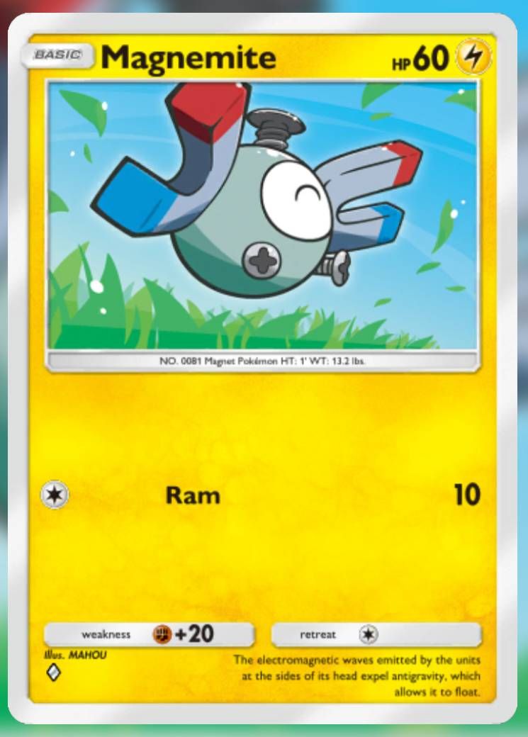 The Magnemite card, from Space-Time Smackdown in Pokemon TCG Pocket.