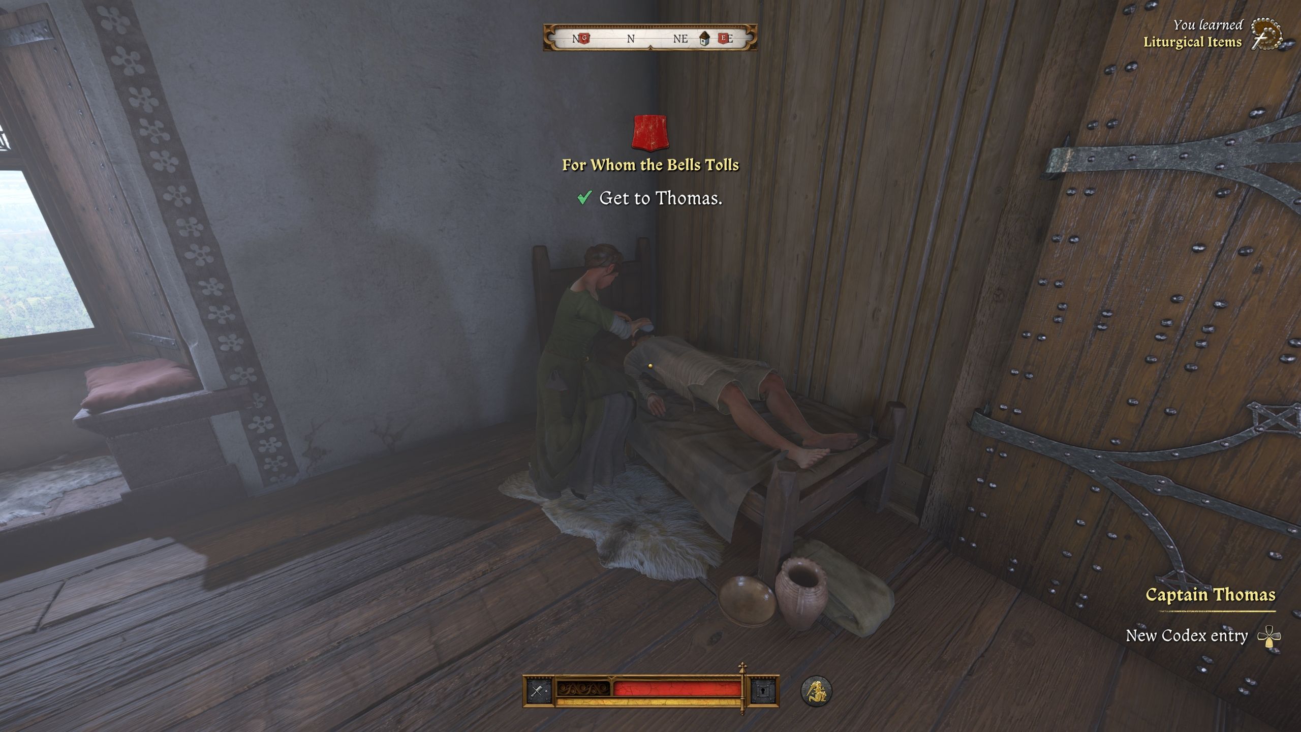 Player is standing in front of Thomas - Kingdom Come Deliverance 2