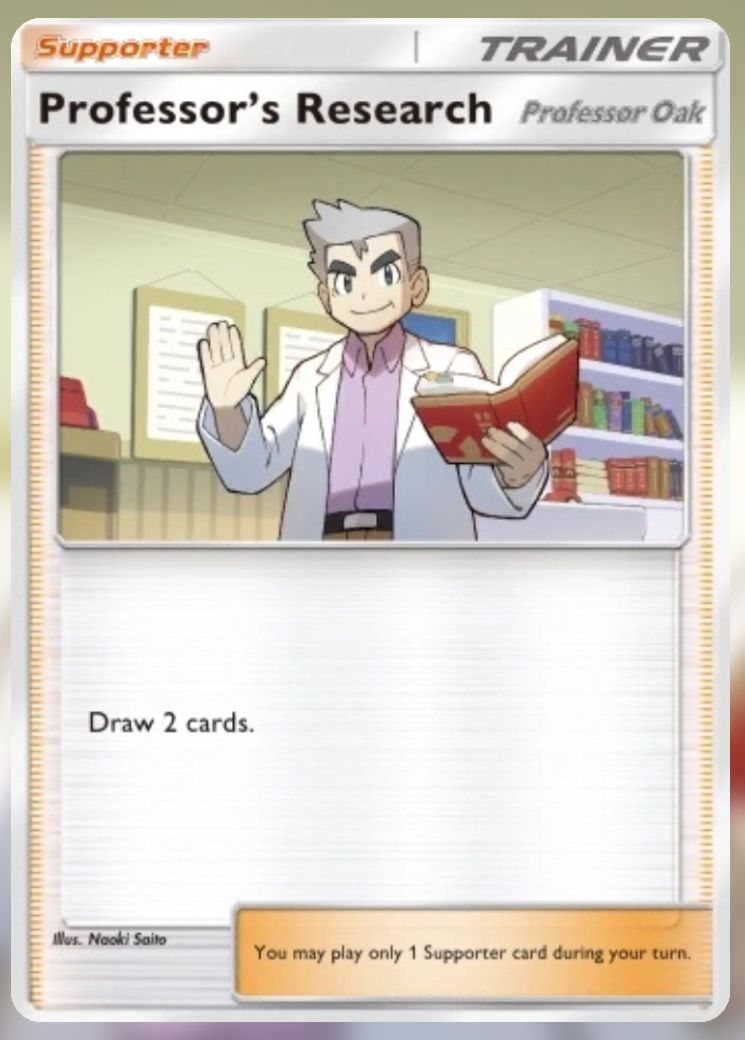 The Professor's Research promo from Pokemon Trading Card Game Pocket.