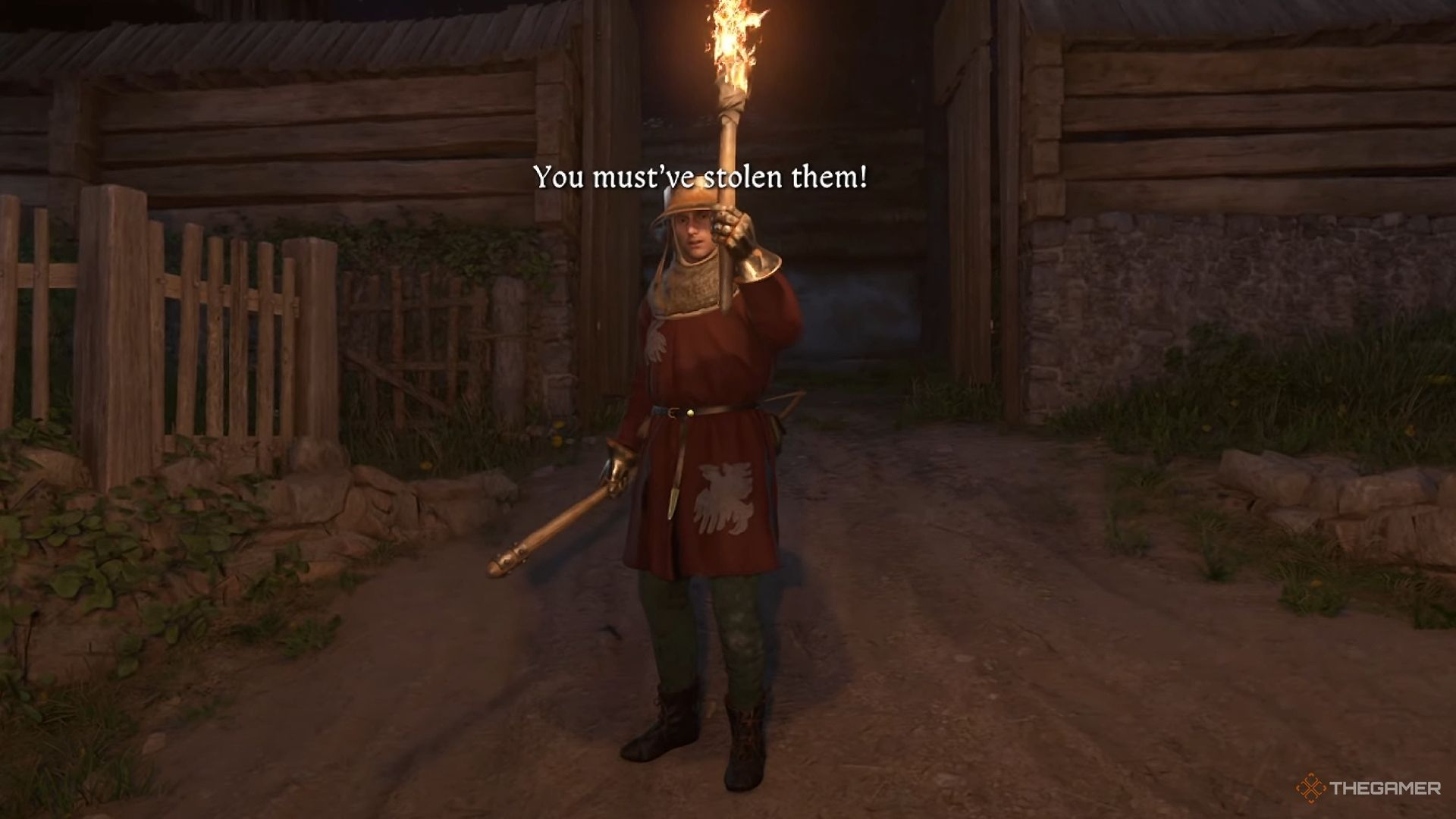 Охранник в KCD2 говорит: "Это вы украли!"