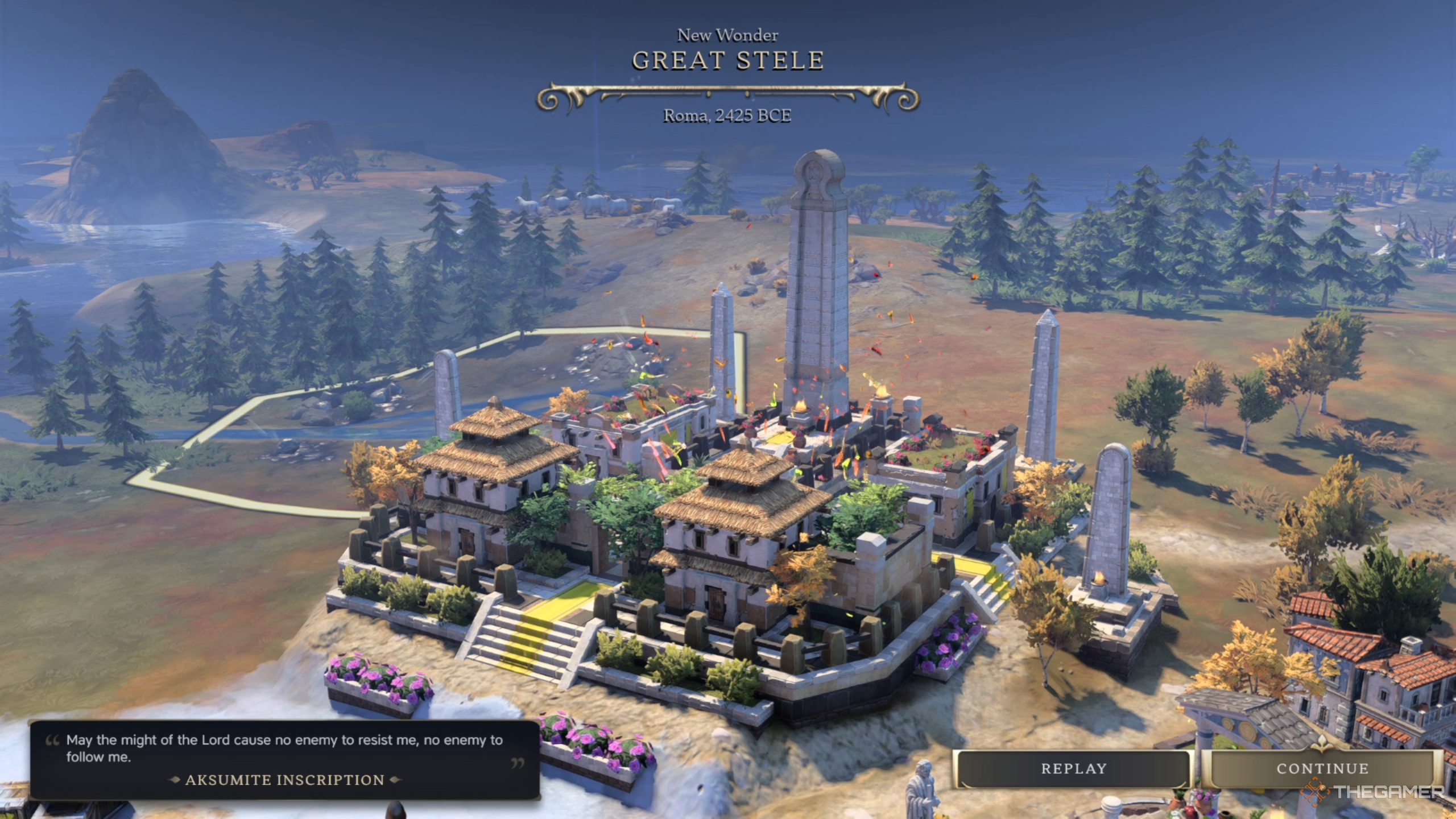 The Great Steele Wonder under construction in Civilization 7.