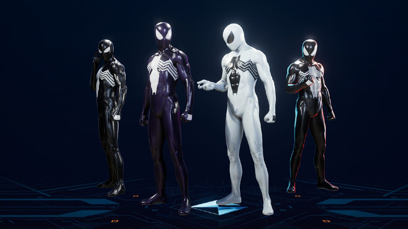 Классический чёрный костюм в Spider-Man 2.