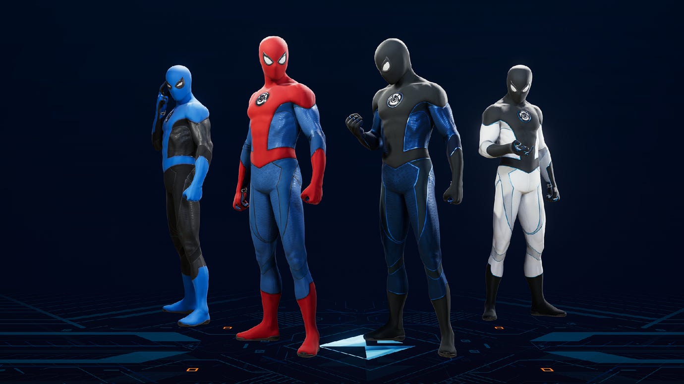 Новый синий костюм в Spider-Man 2.