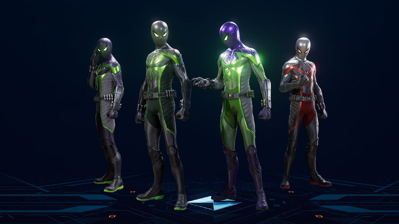 Костюм Purple Reign из Spider-Man 2.