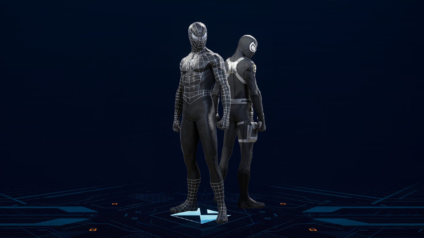 Чёрный костюм с паутиной в Spider-Man 2.