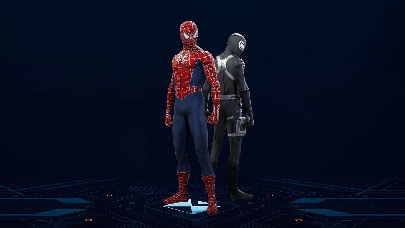 Костюм с паутиной в Spider-Man 2.