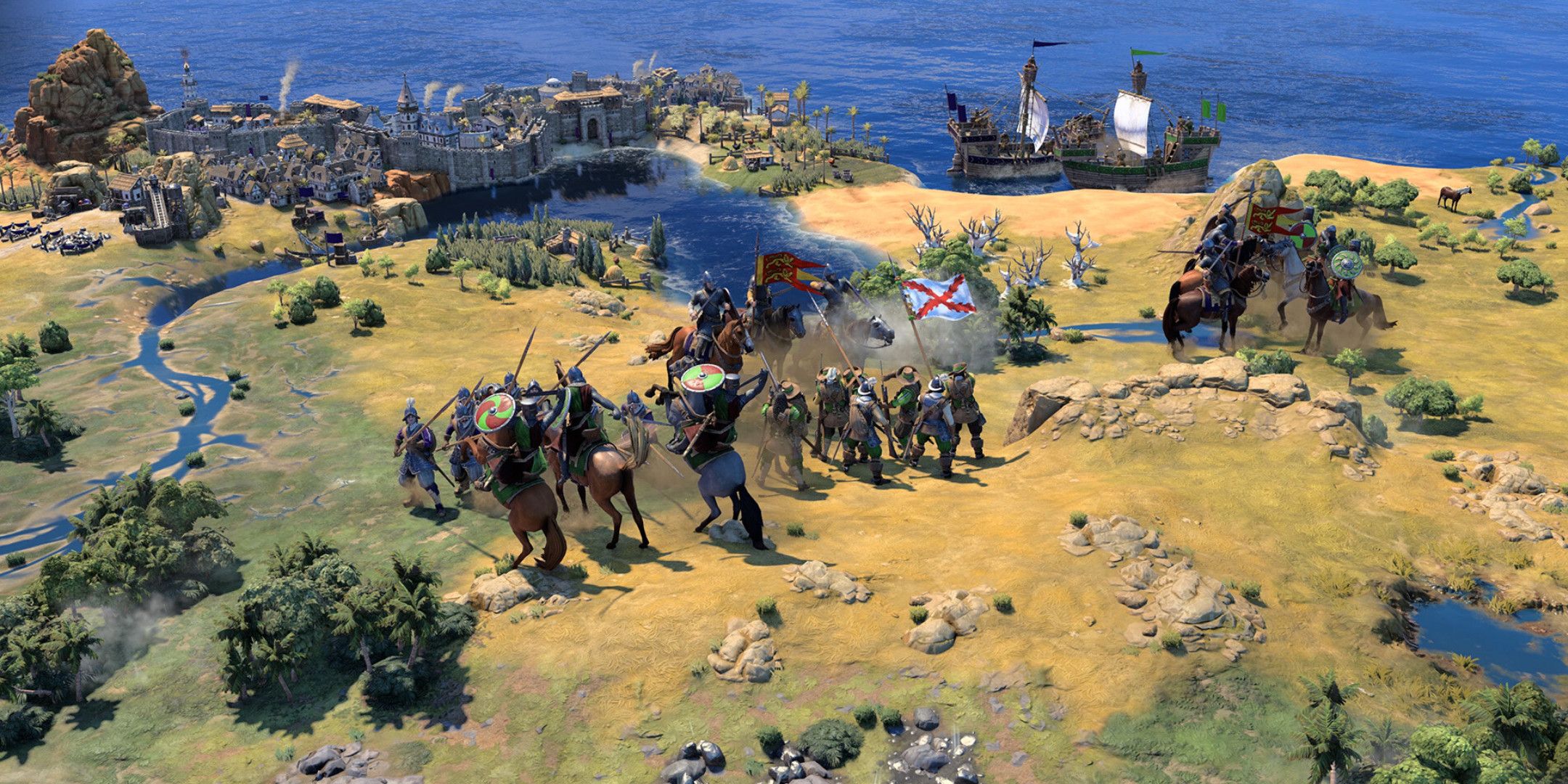 Two armies fighting in Civilization 7