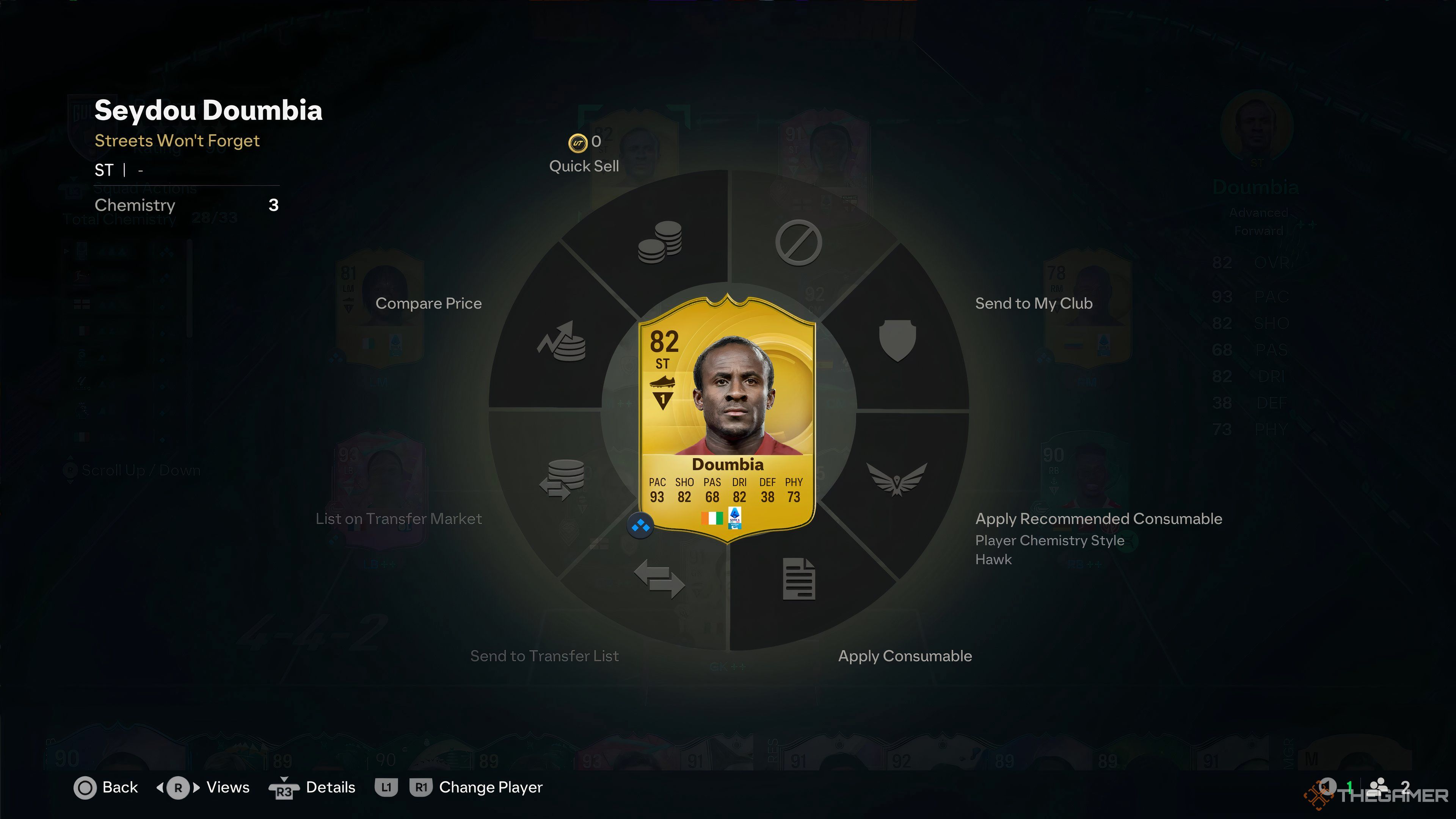 Doumbia card in EA Sports FC 25.
