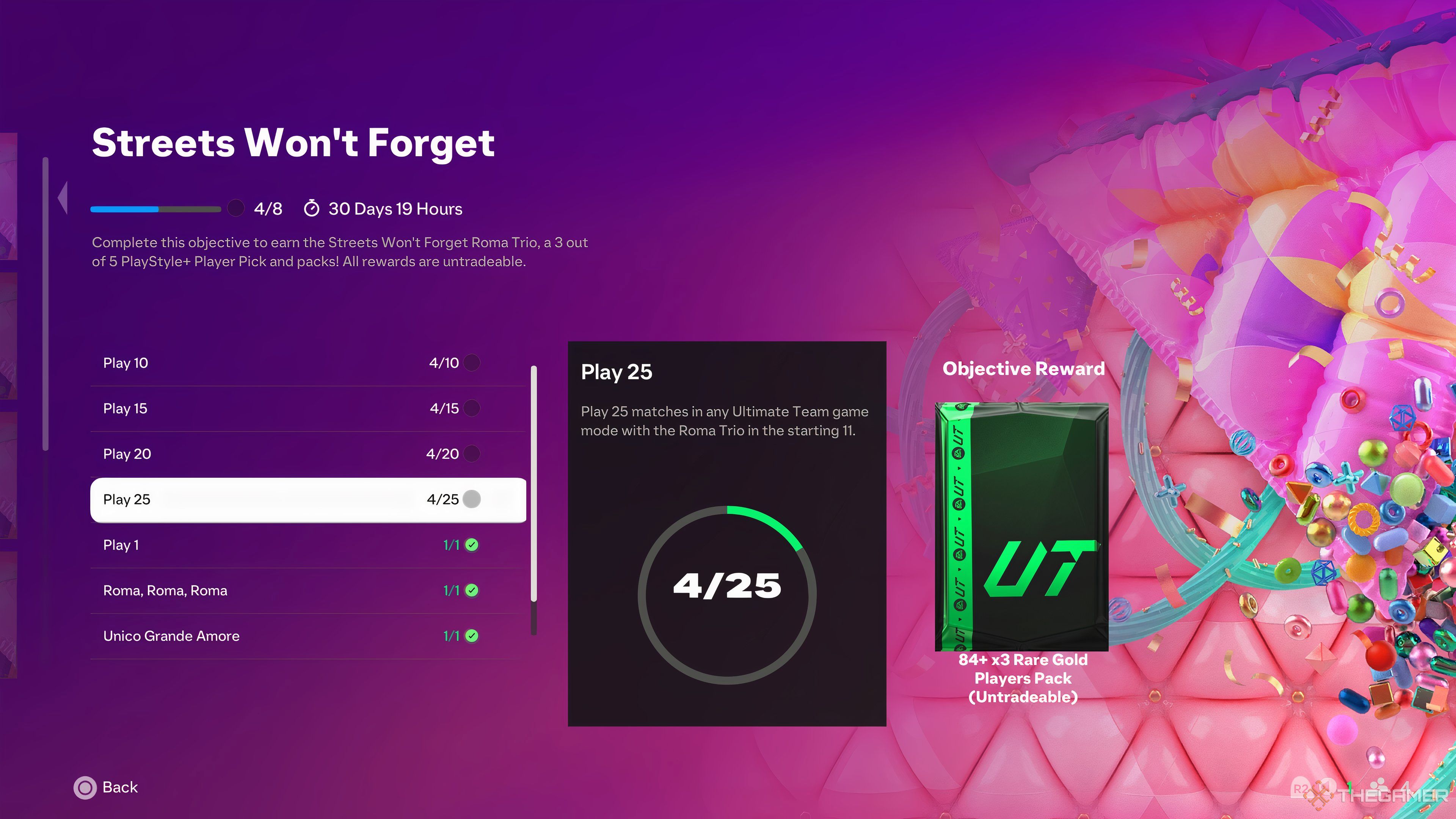 The objective reward in EA Sports FC 25.