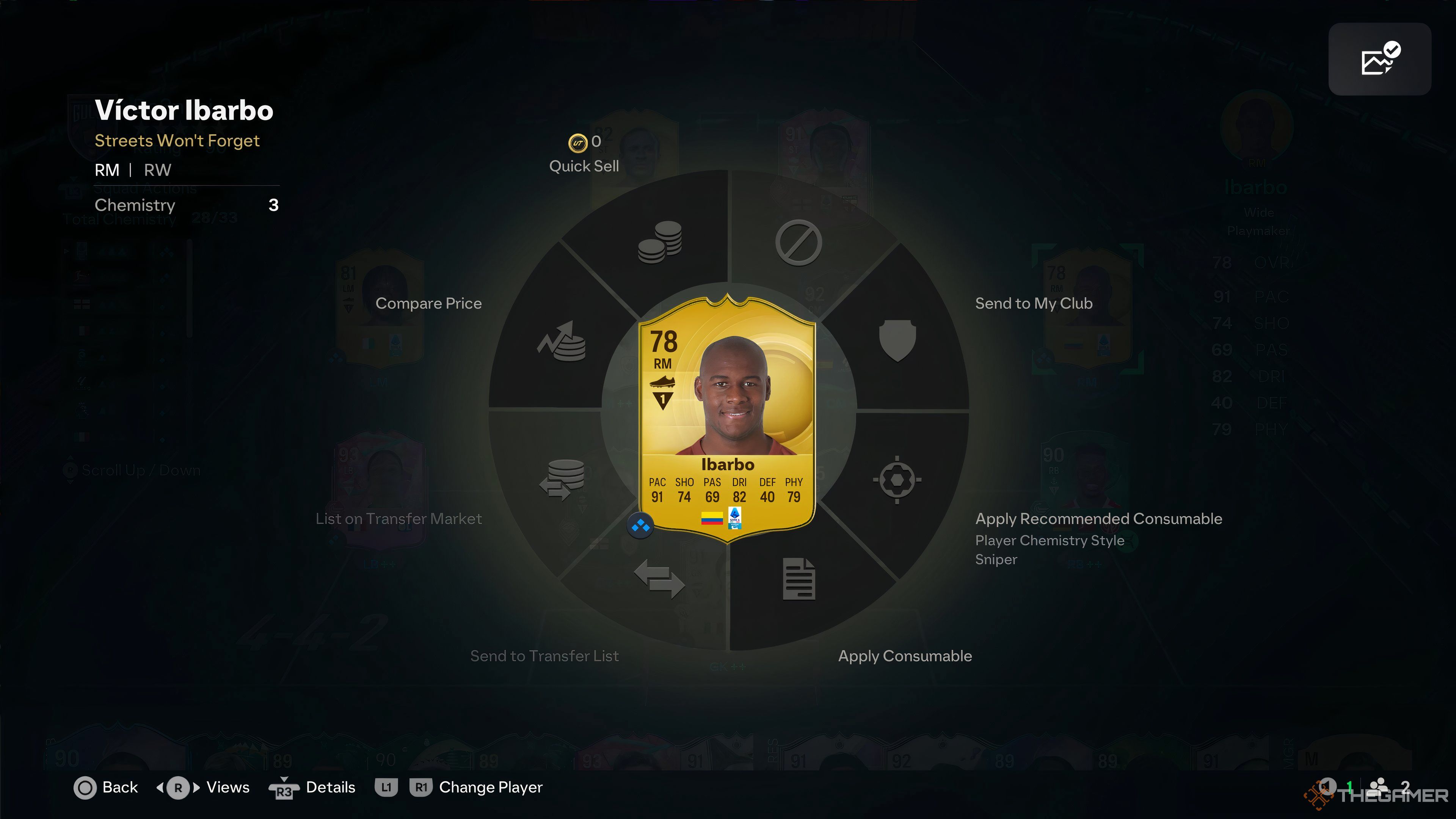 Ibarbo card in EA Sports FC 25.