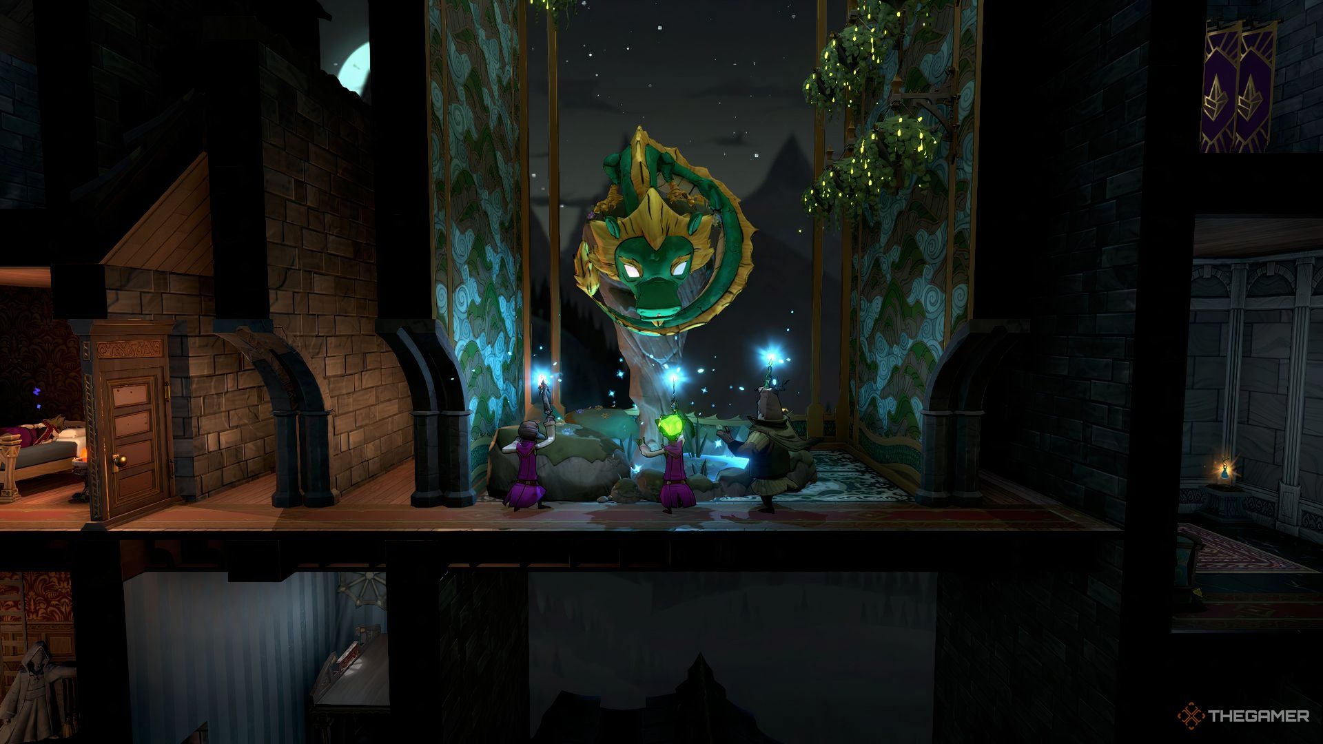 Mind Over Magic's Jade Dragon is raised from a adolescent to an adult by a trio of ritualists. 