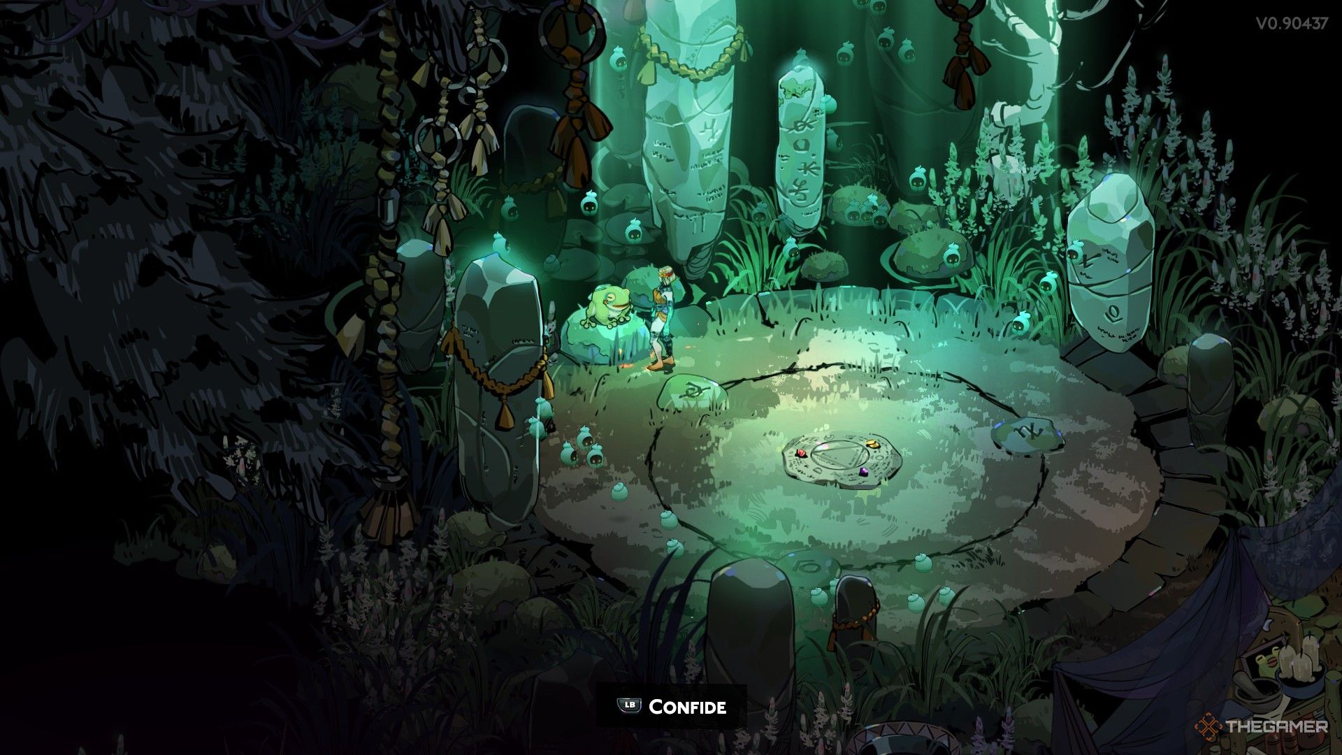 Melinoe confides in Frinos in Hades 2.