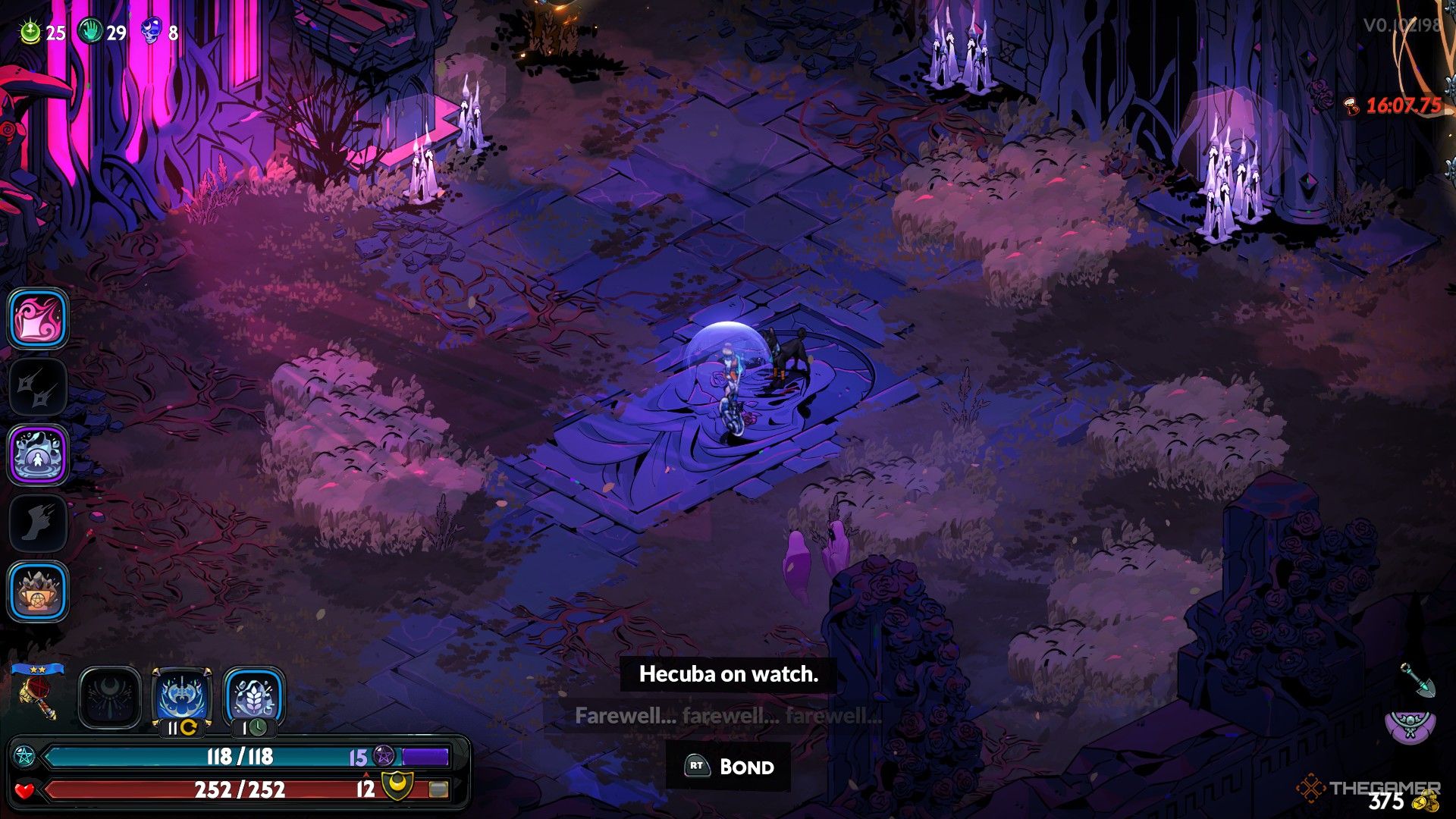 Melinoe finds Hecuba in Echo's Room in Hades 2.