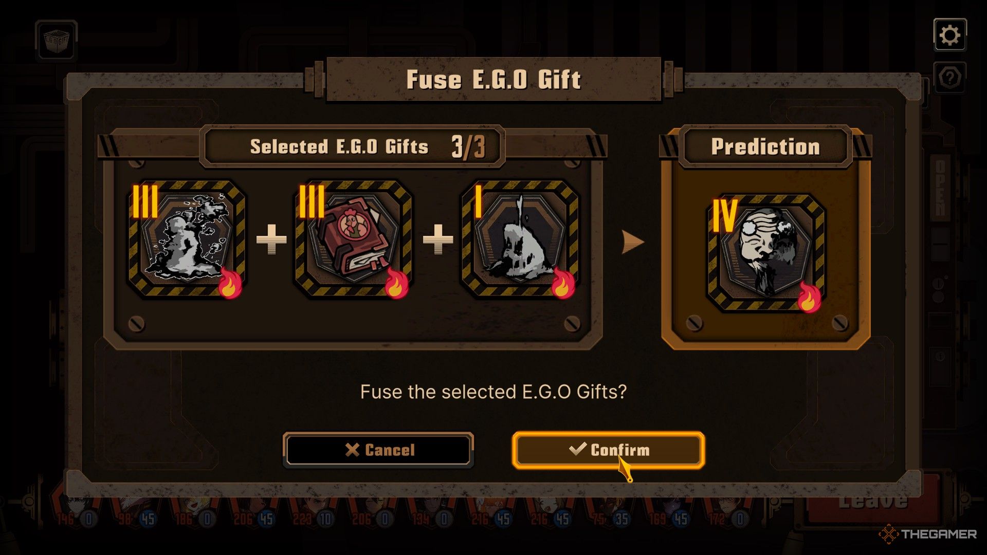 Limbus Company's unique fire gift is crafted using an assortment of other fire EGOs. 