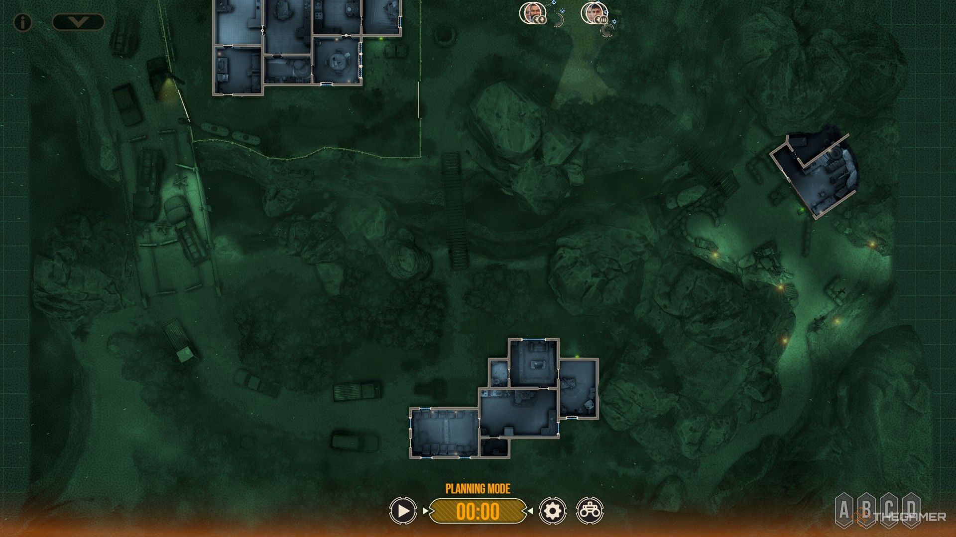 Door Kickers 2: Task Force North - The sprawling layout of a large map.