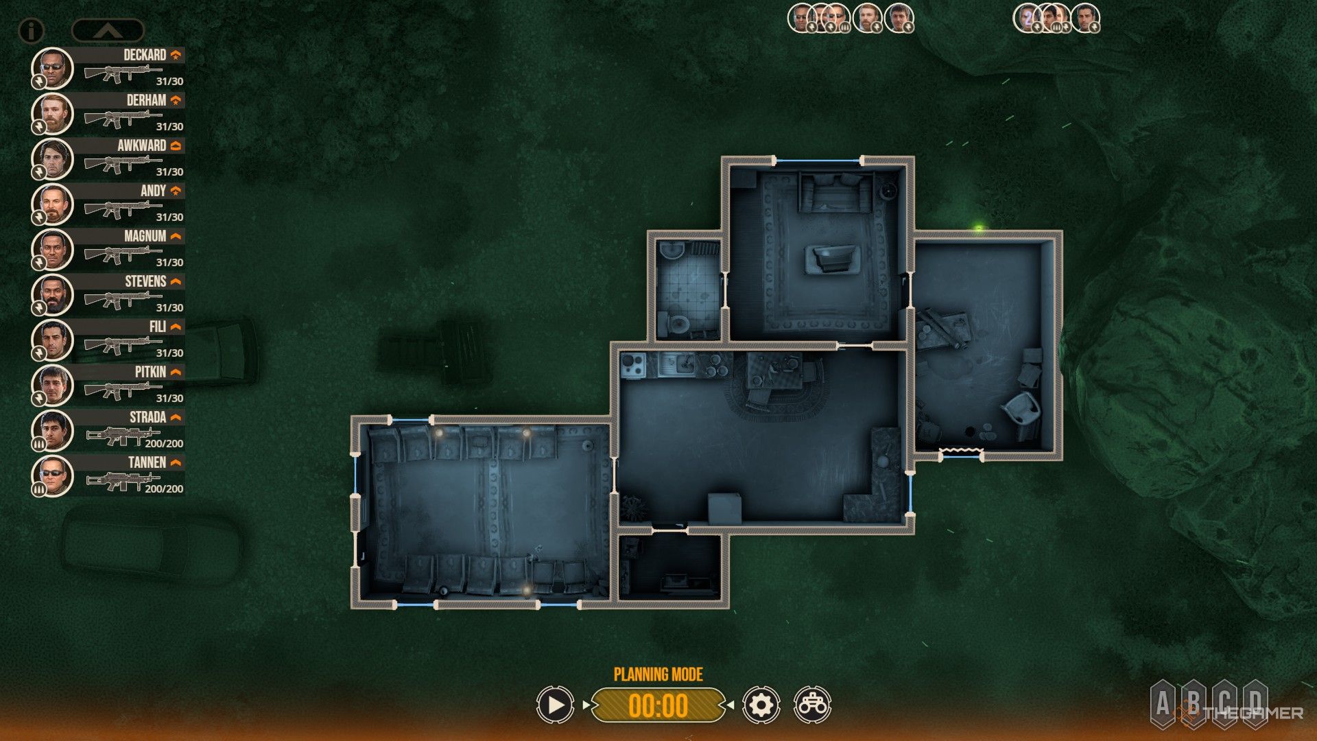 Door Kickers 2: Task Force North - A layout of a standard house.