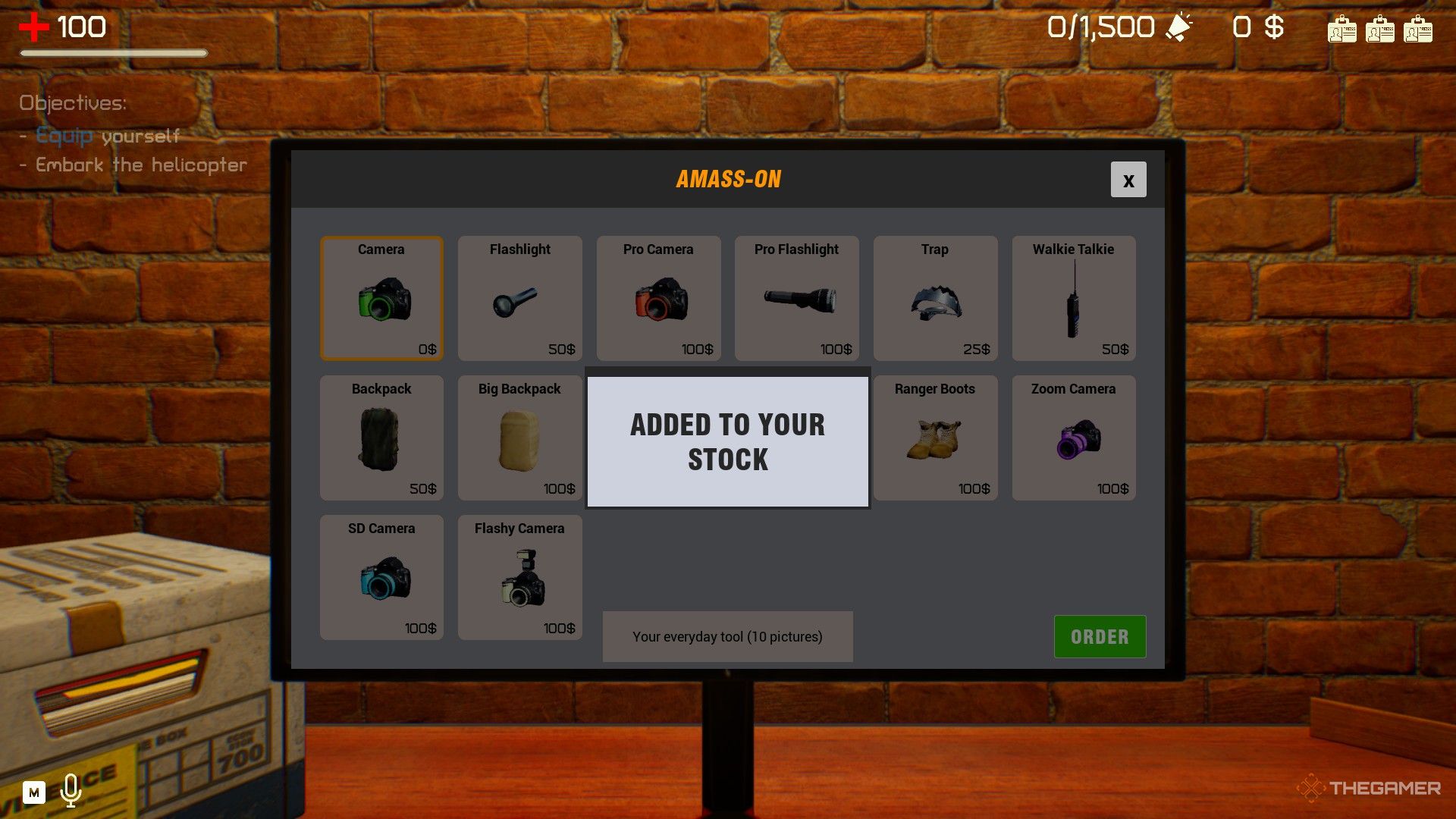 The Headliners: An item ordered successfully from the store.