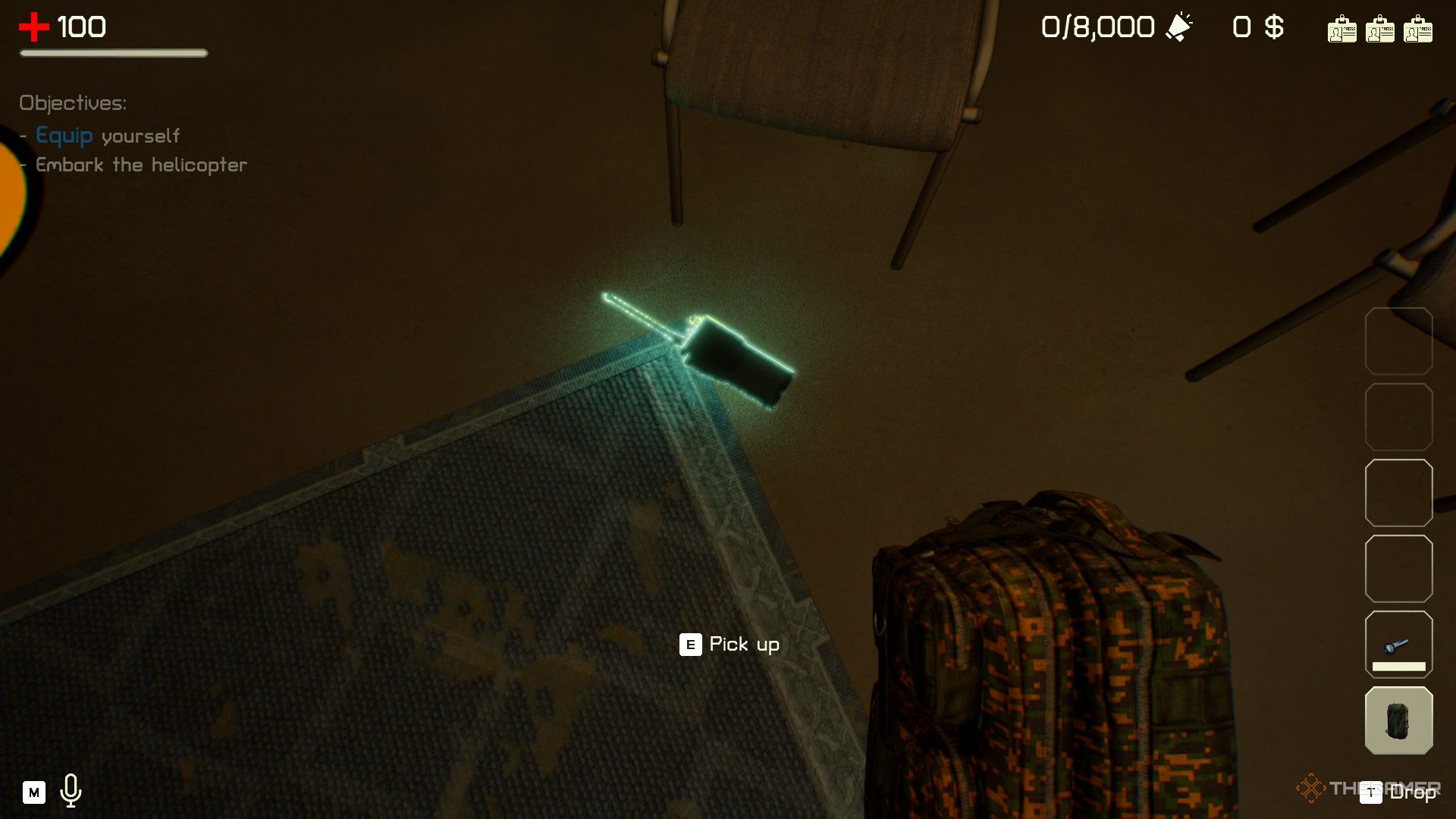The Headliners: The prop model of the walkie talkie placed on the floor.