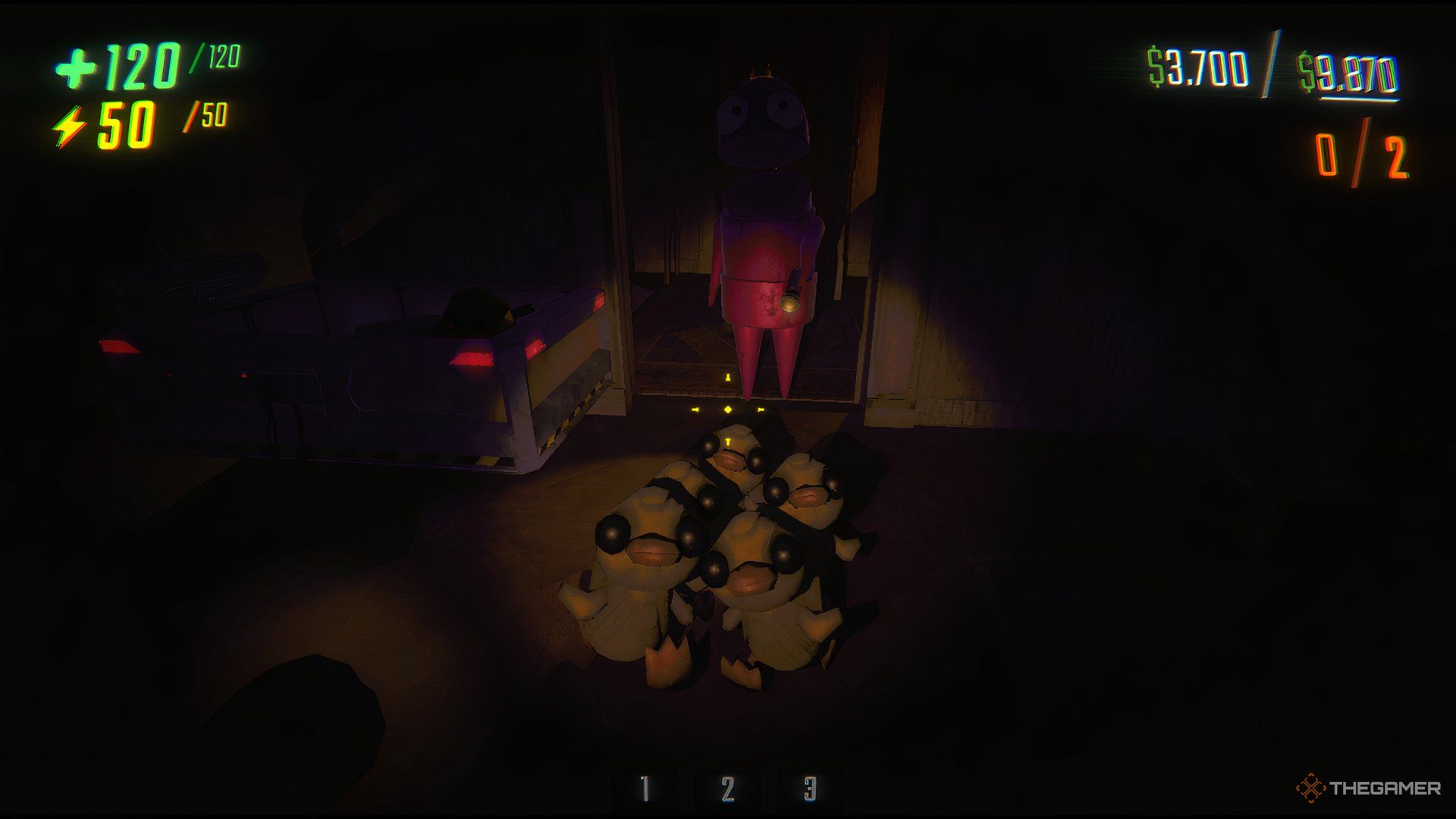 Group Of Five Duck Apex Predator Monsters In R.E.P.O.