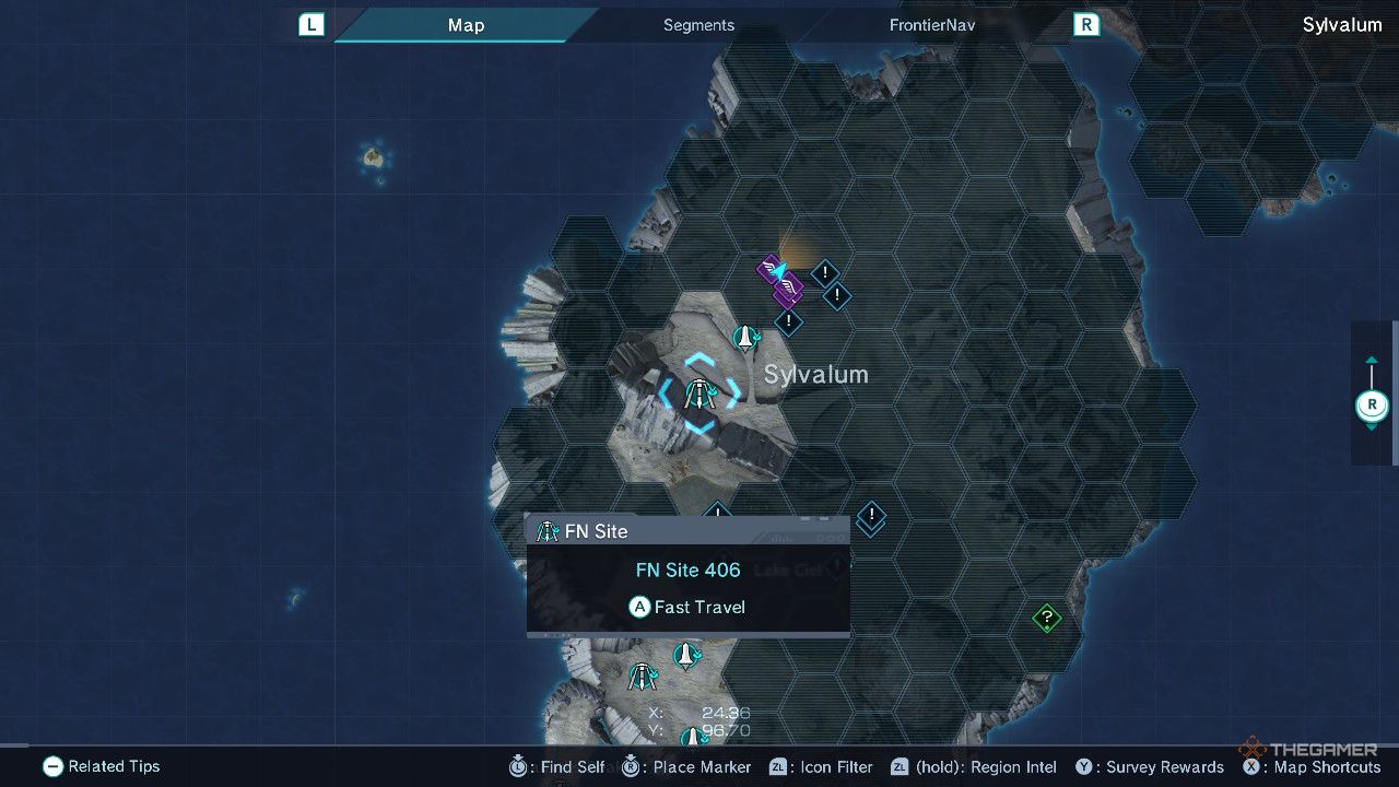 Xenoblade chronicles x definitive edition FN site 406 of Sylvalum.
