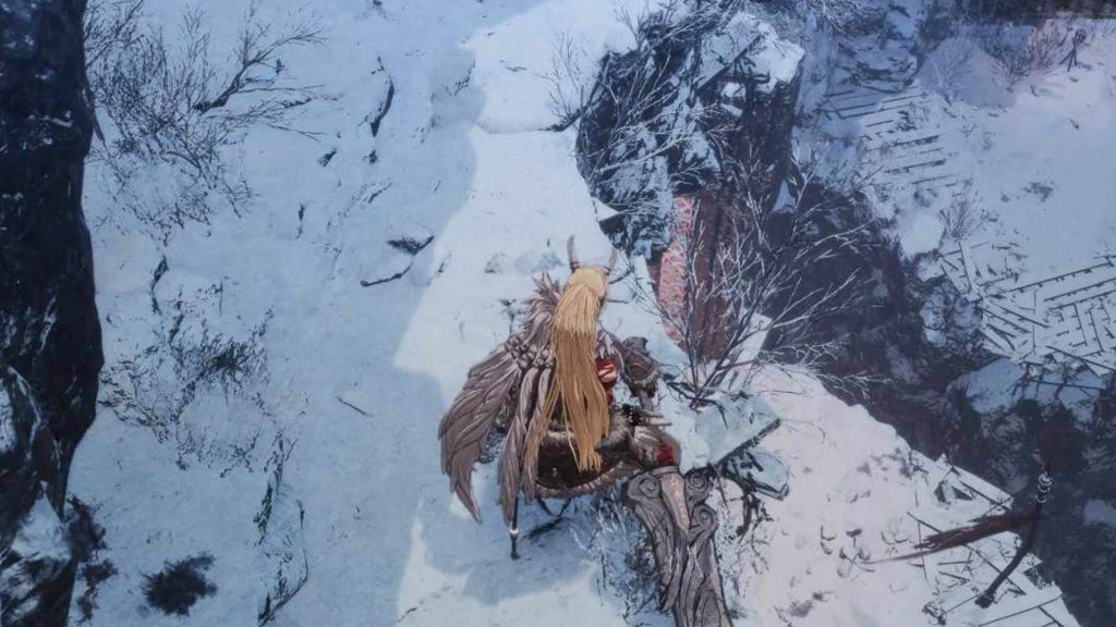 near a ledge in the first berserker khazan