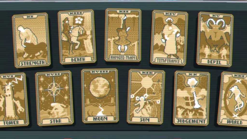 different tarot cards in balatro