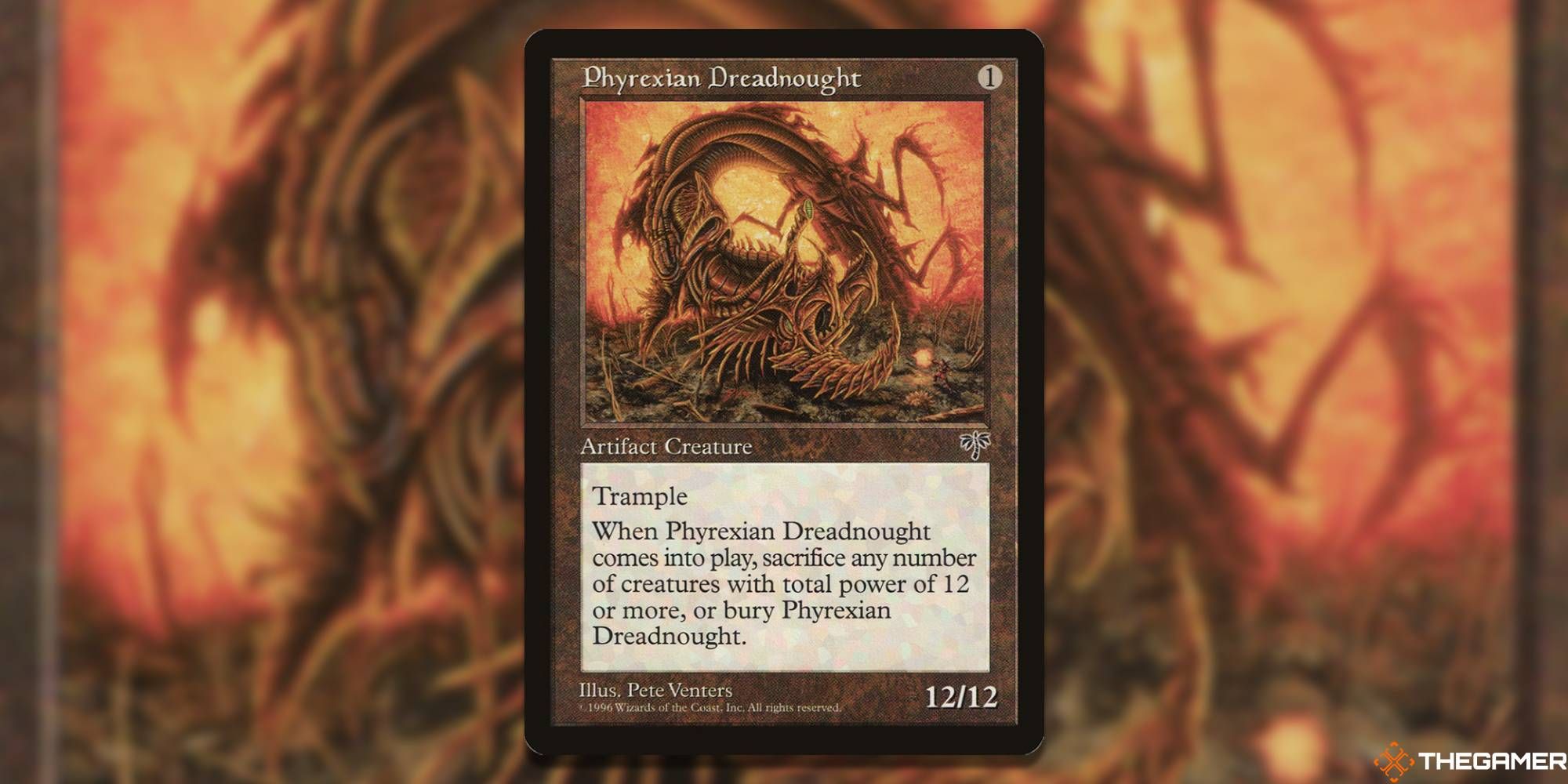 Phyrexian Dreadnought card art.