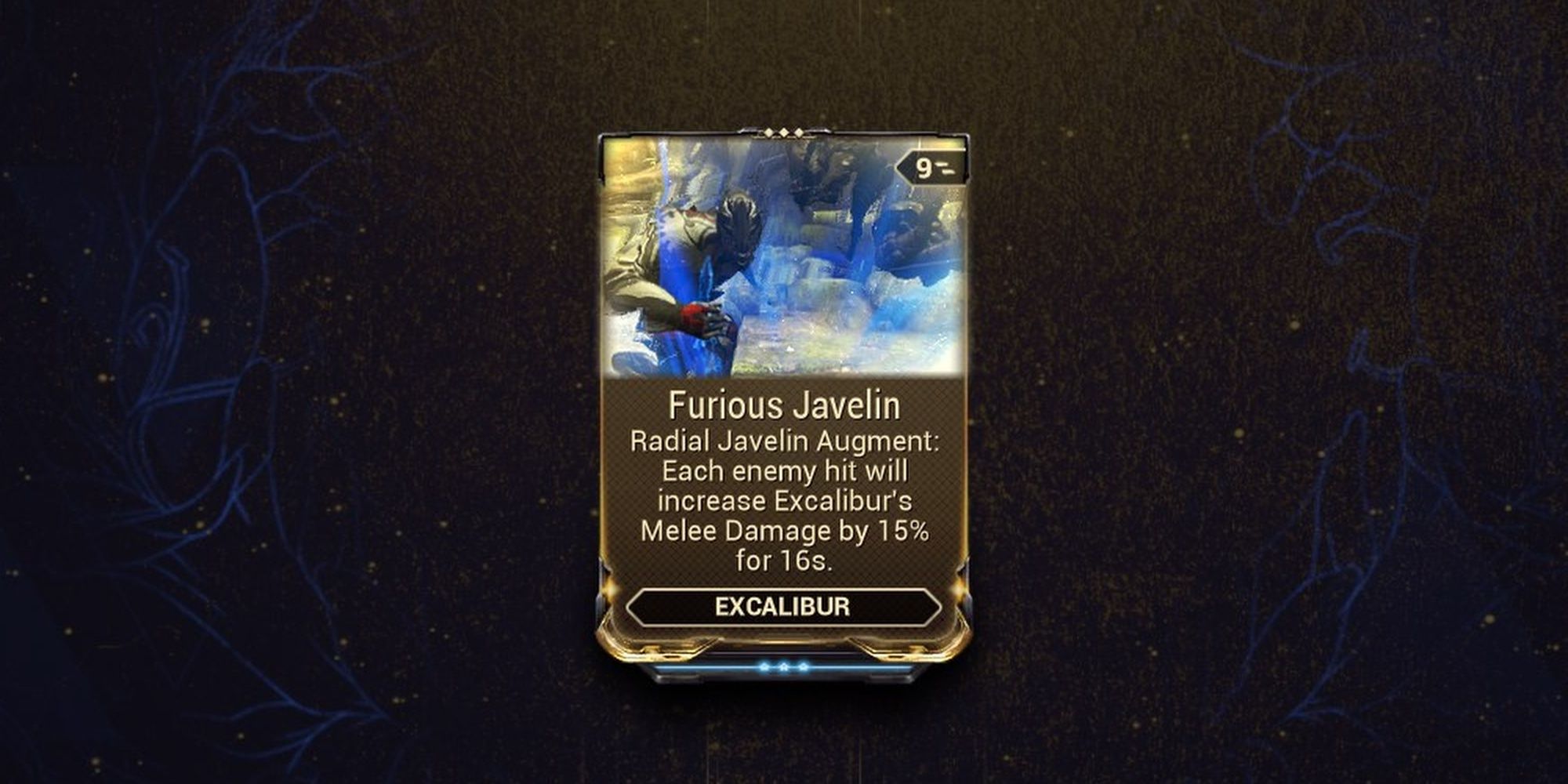 Warframe Excalibur Furious Javelin Augment Mod