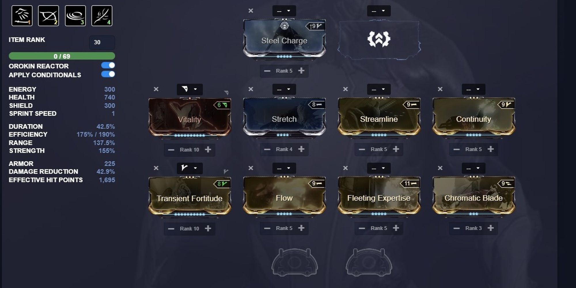 Warframe Excalibur Starter Reactor Build
