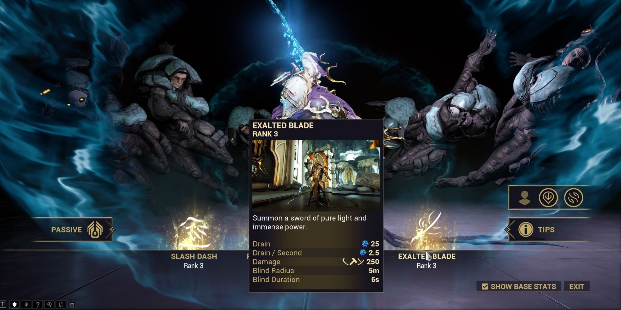 Warframe Excalibur Umbra Exalted Blade
