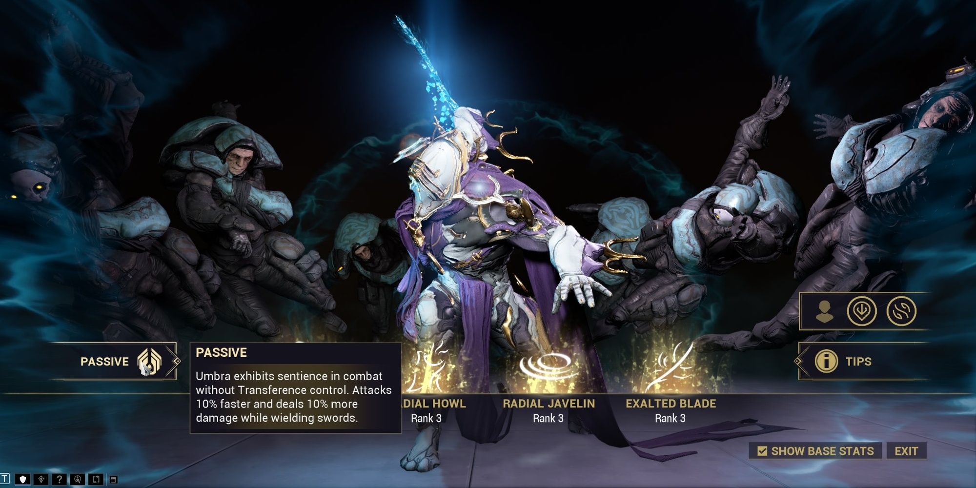 Warframe Excalibur Umbra Passive
