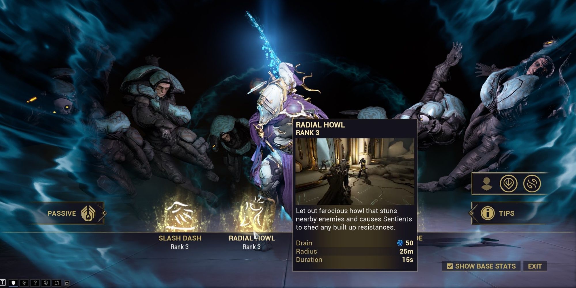 Warframe Excalibur Umbra Radial Howl