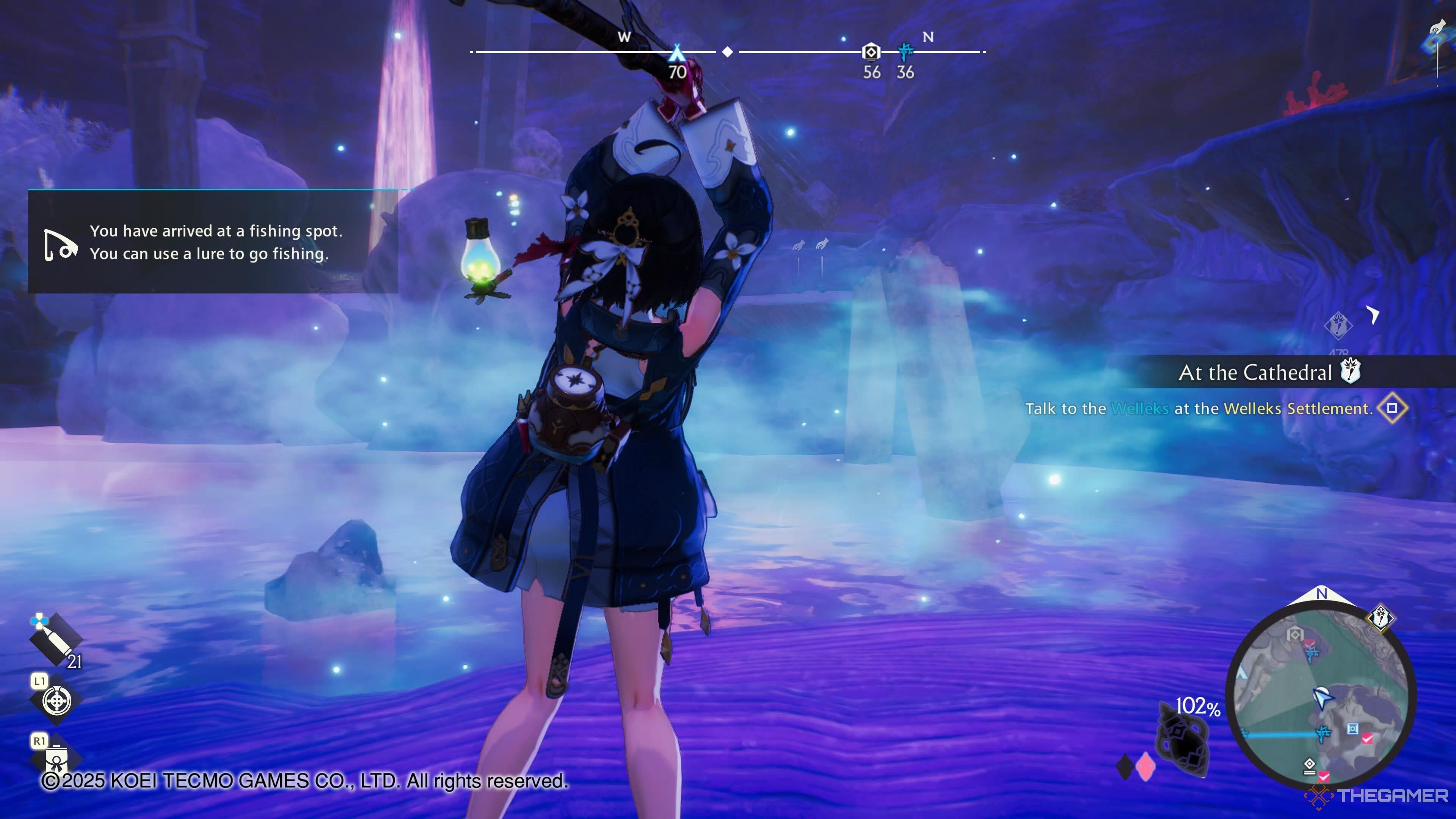 A fishing spot in Atelier Yumia